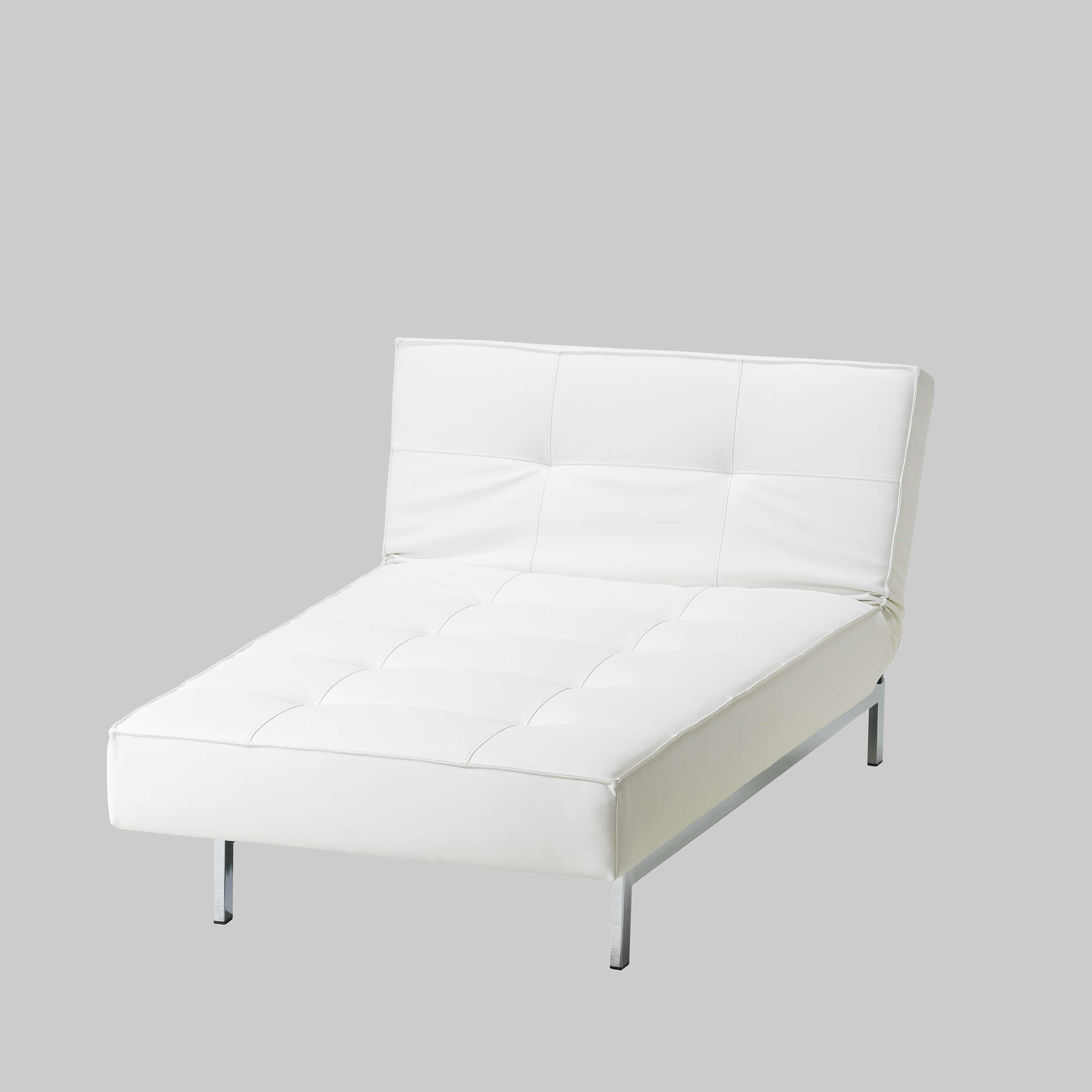 Chaise longue LAIDBACK Weiss / Chrom mieten bei ADEXPO