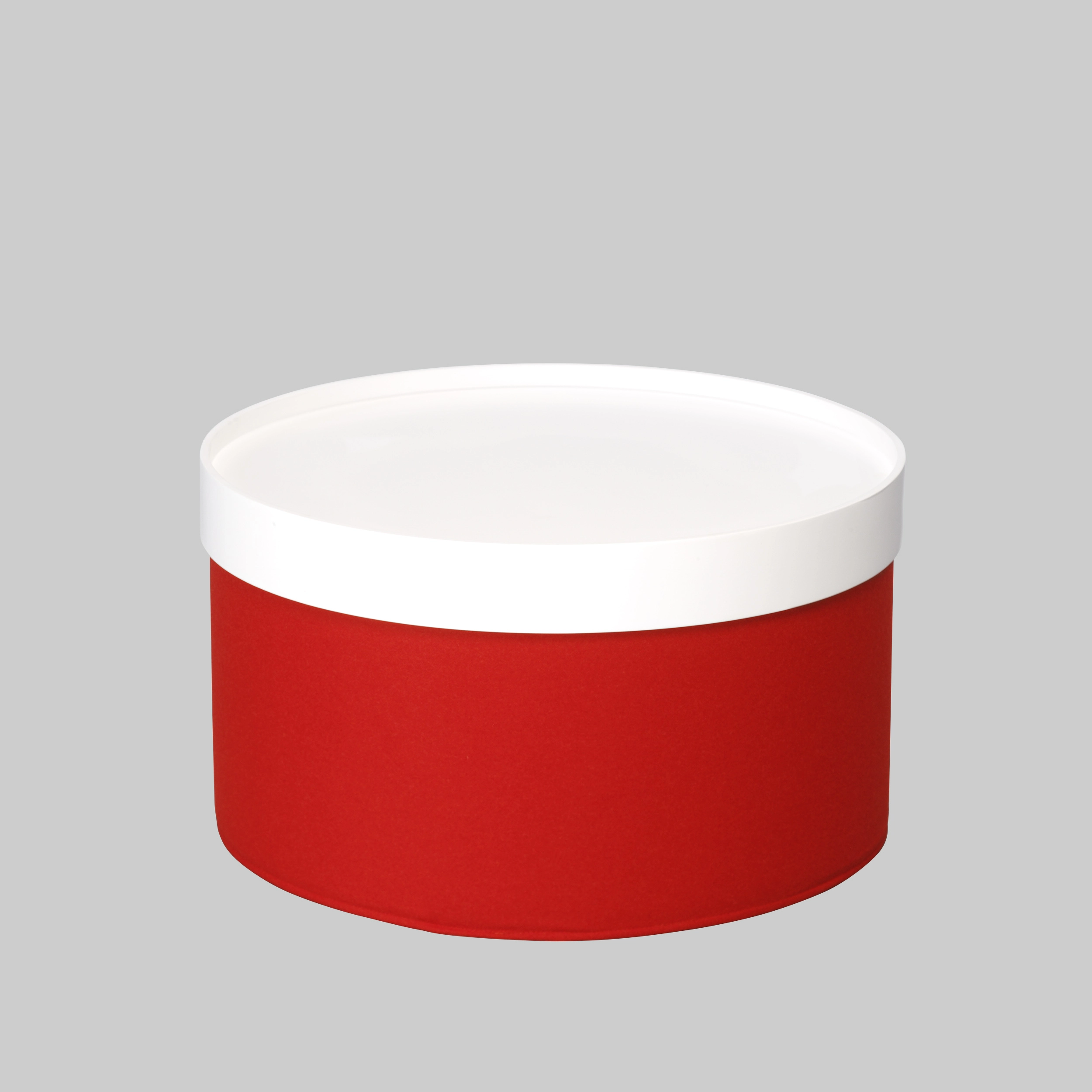 Beistelltisch DRUMS Ø62 Tray Weiss / Rot mieten bei ADEXPO