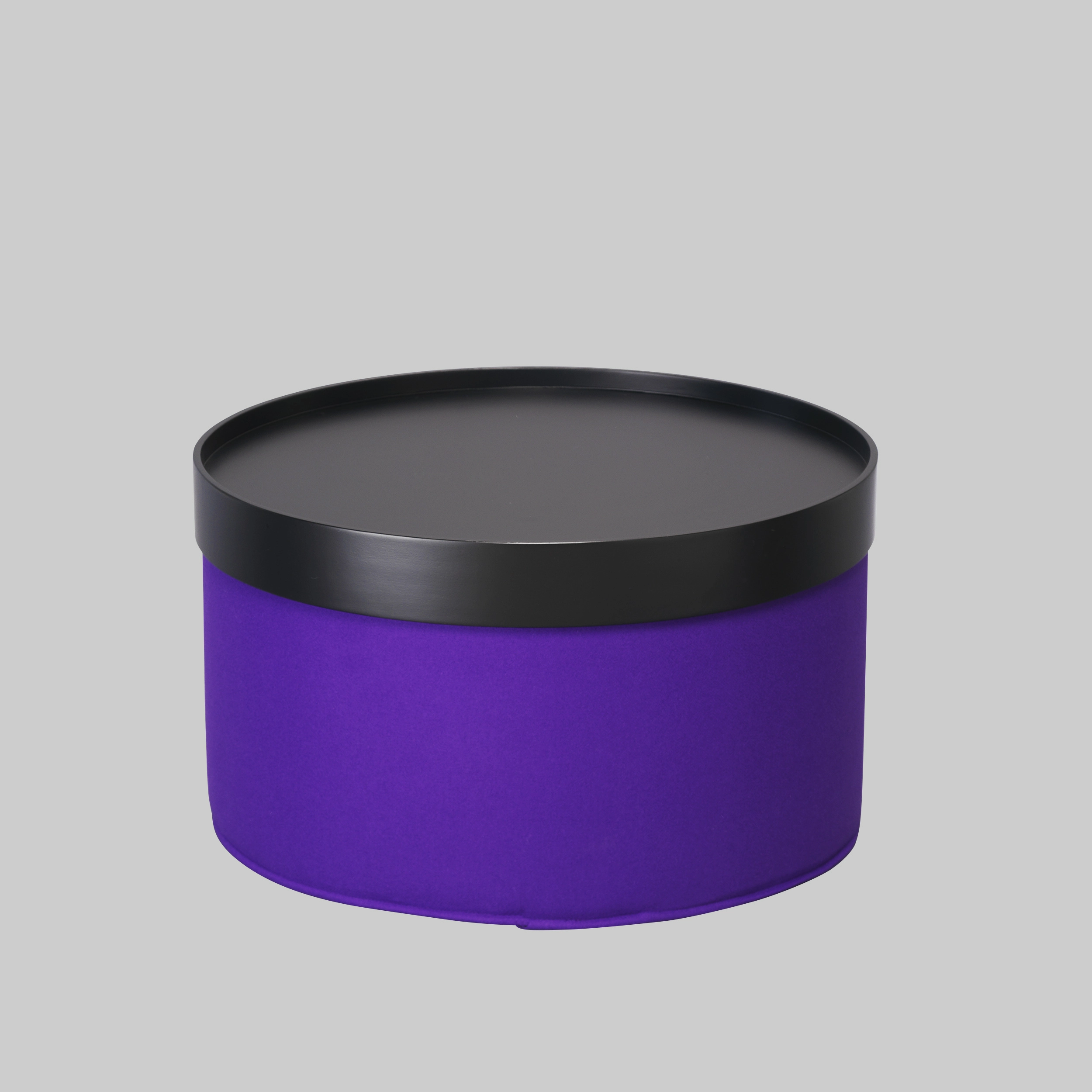 Beistelltisch DRUMS Ø62 Tray Schwarz / Violett mieten bei ADEXPO