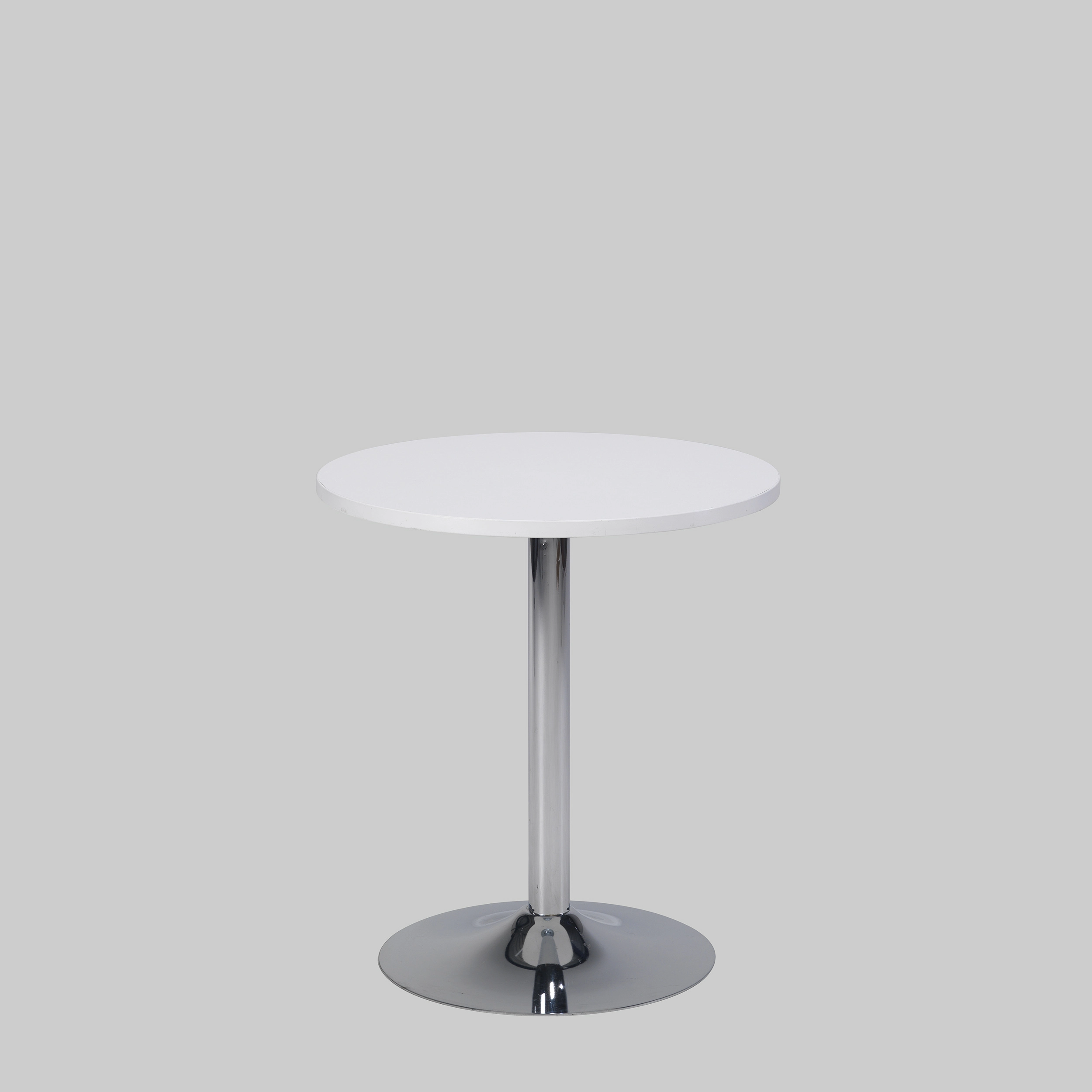 Sitztisch TROMPET Ø80 / T5048 Weiss / Chrom mieten bei ADEXPO
