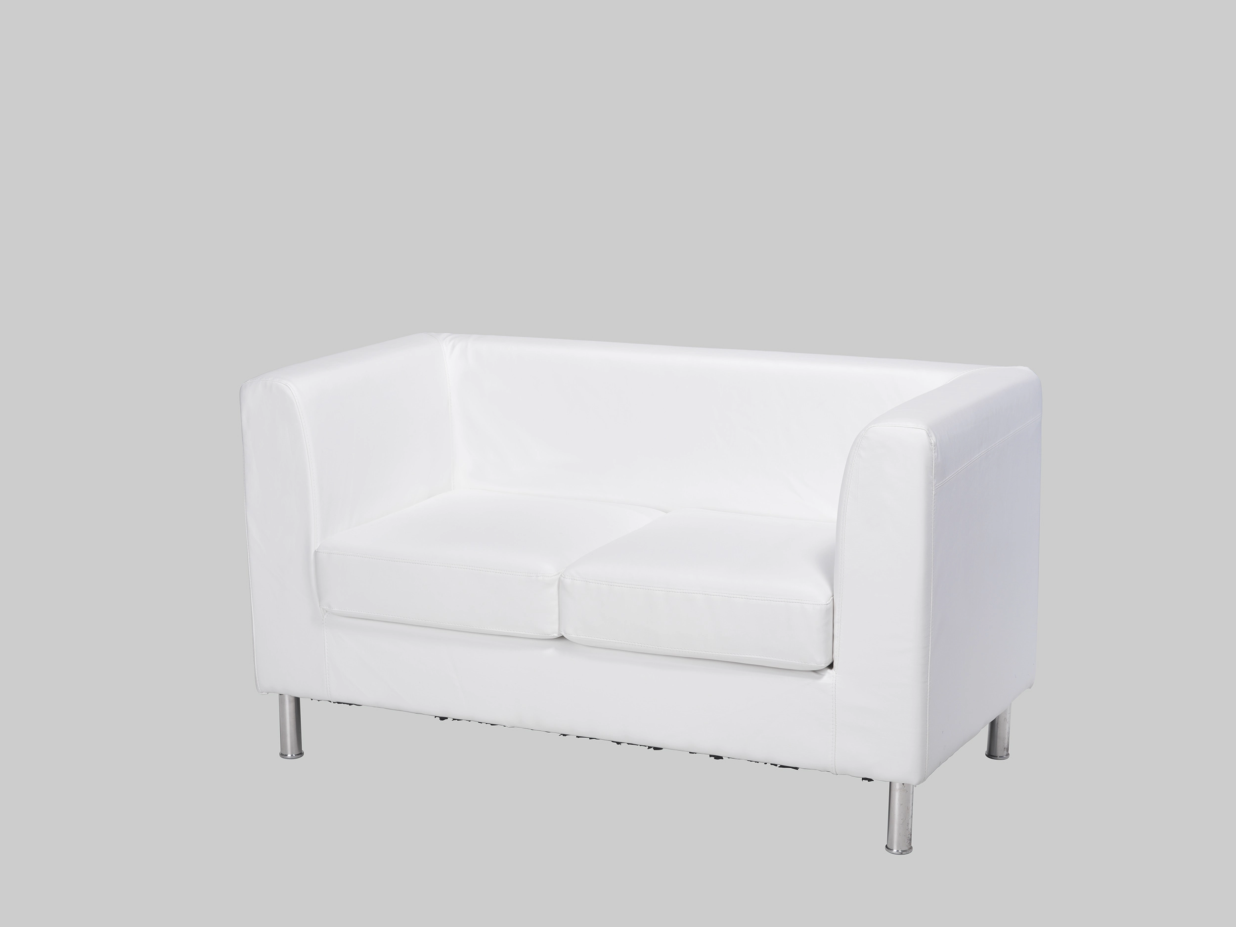 Sofa SENNA 2 Weiss / Aluminium mieten bei ADEXPO