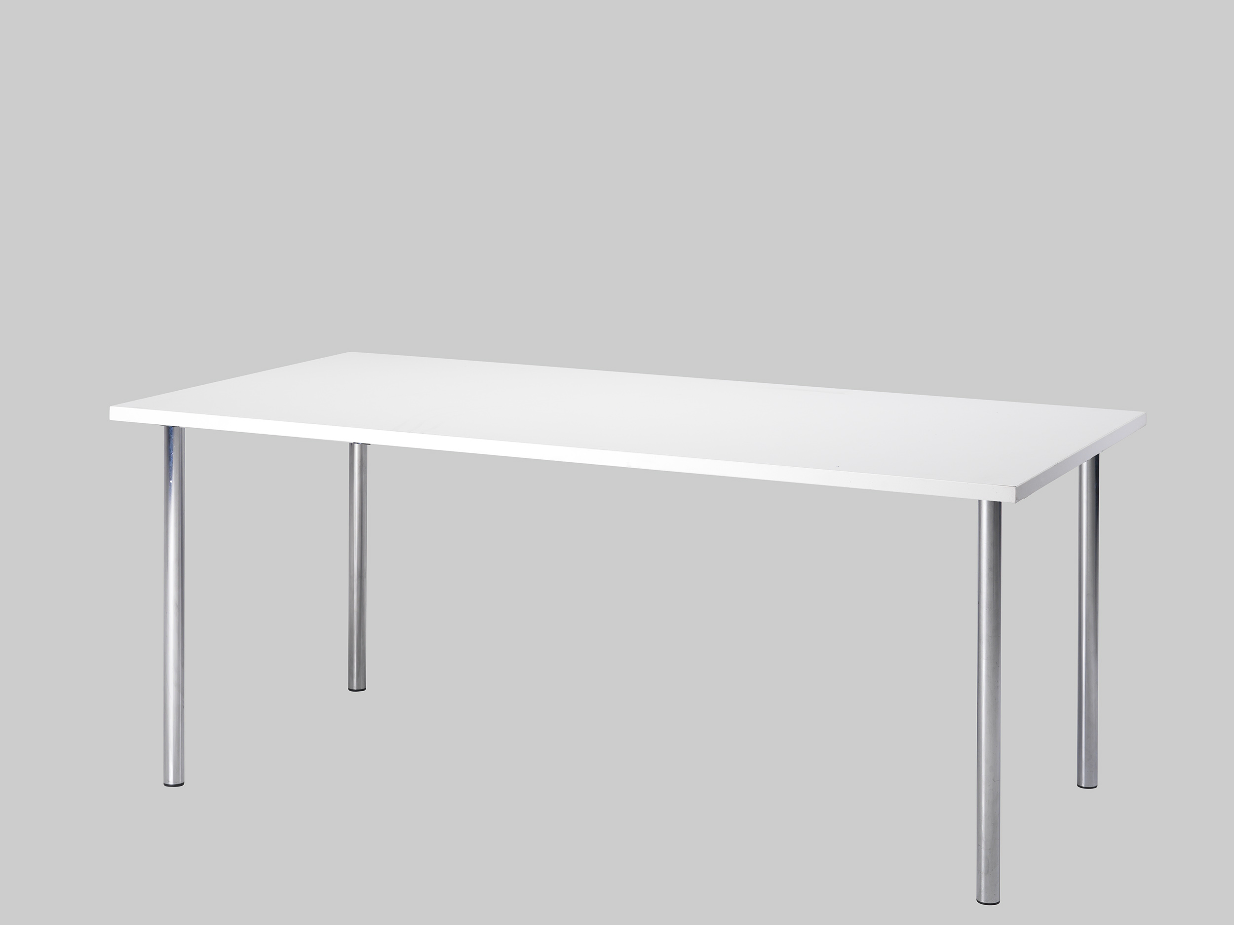 Sitztisch TWISTER 180×90 Weiss / Chrom mieten bei ADEXPO