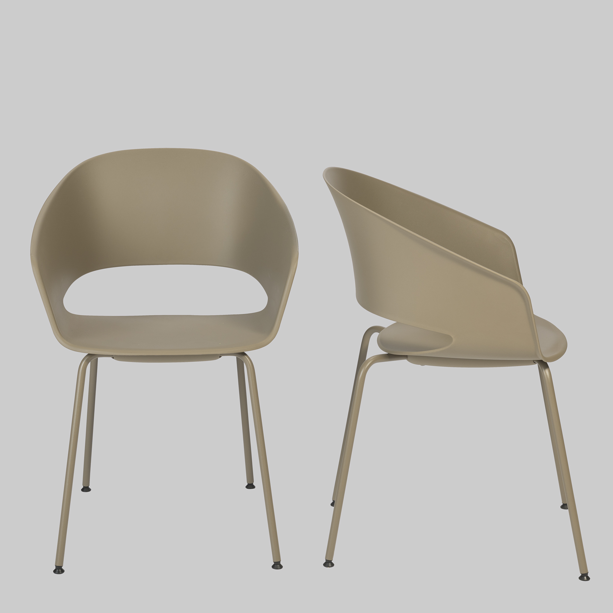 Stuhl SORIA Taupe / Taupe mieten bei ADEXPO