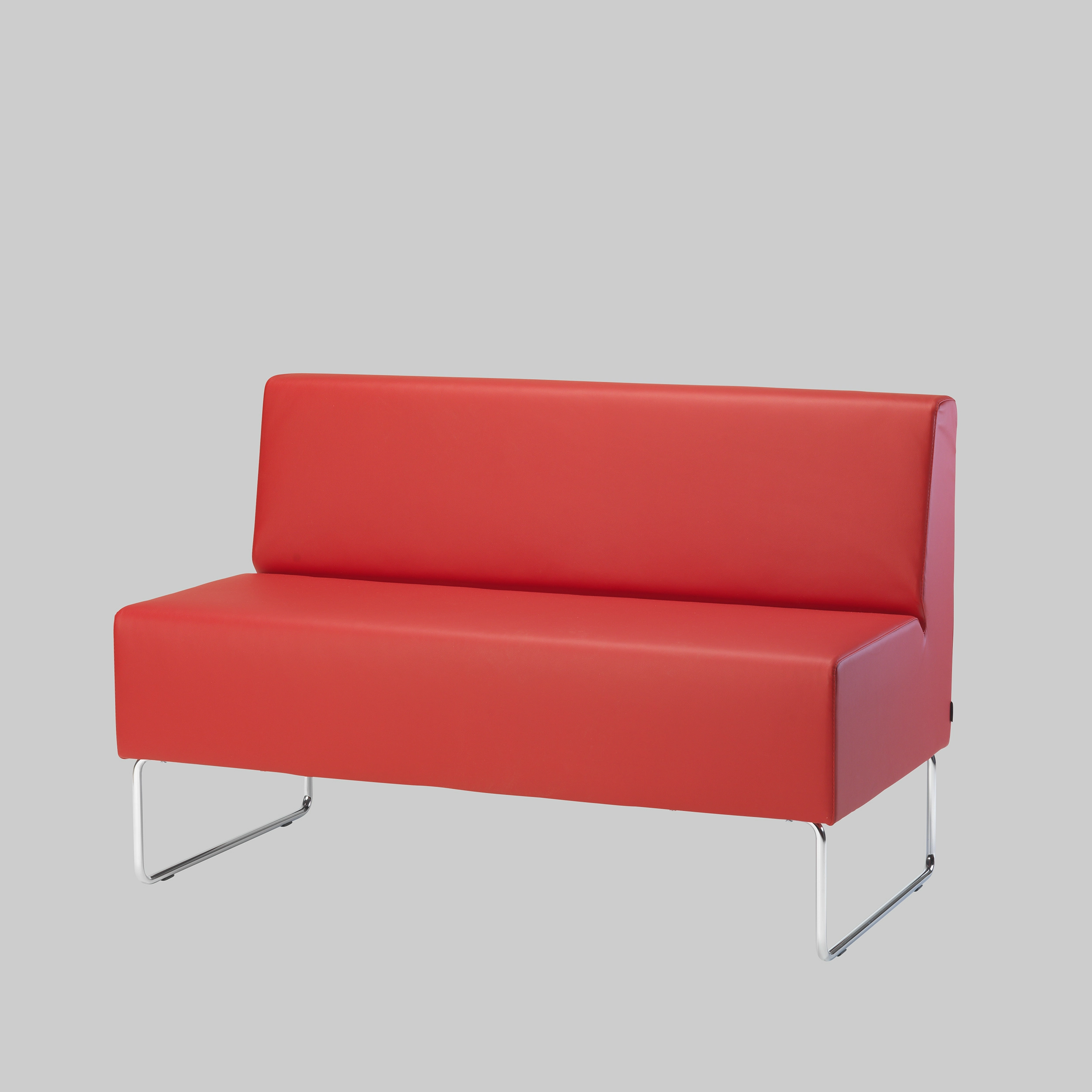 Sofa HOST 2 Rot / Chrom mieten bei ADEXPO