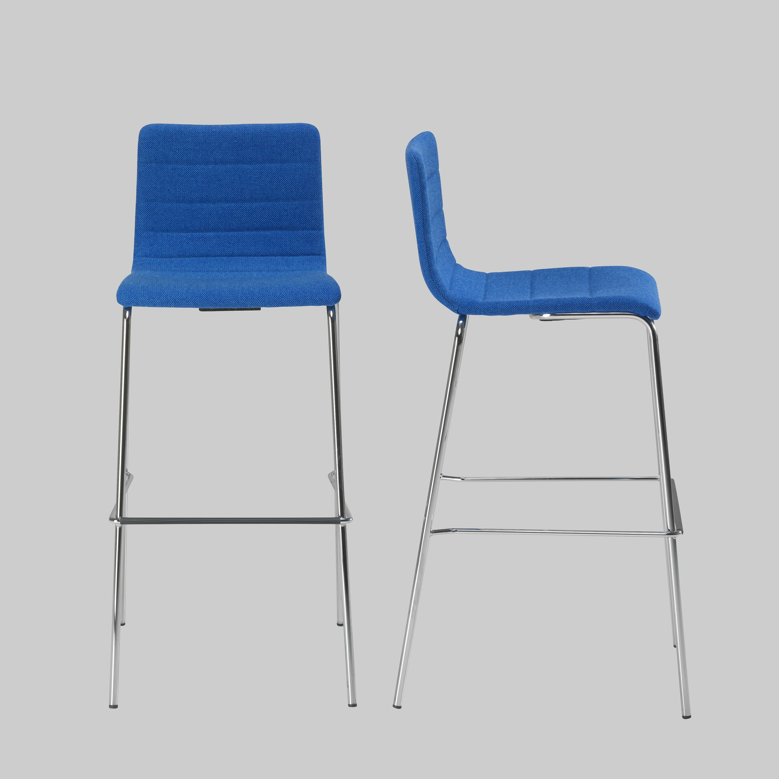 Barhocker FARO Dunkelblau-Hellblau / Chrom mieten bei ADEXPO