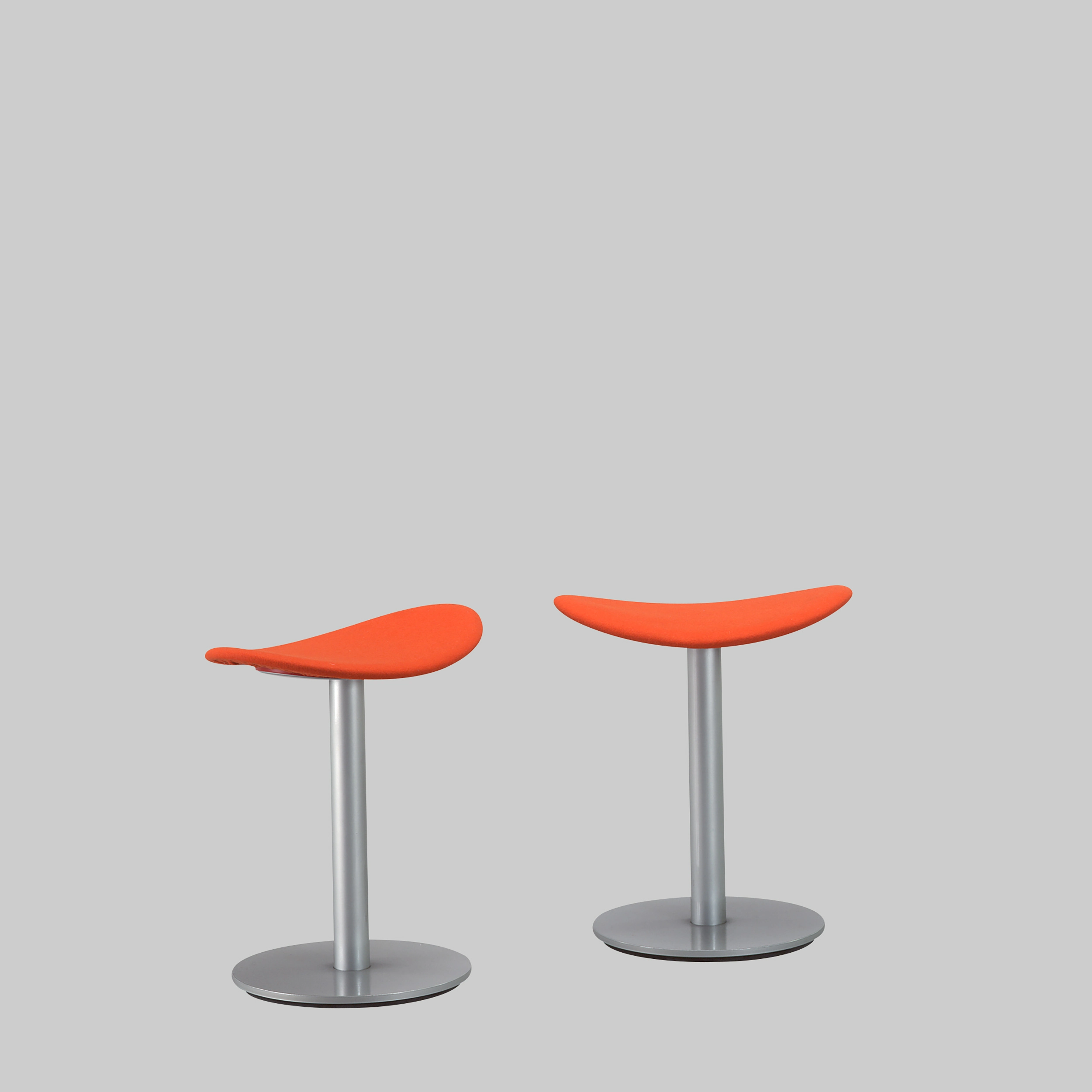 Hocker COMA Orange / Aluminium mieten bei ADEXPO