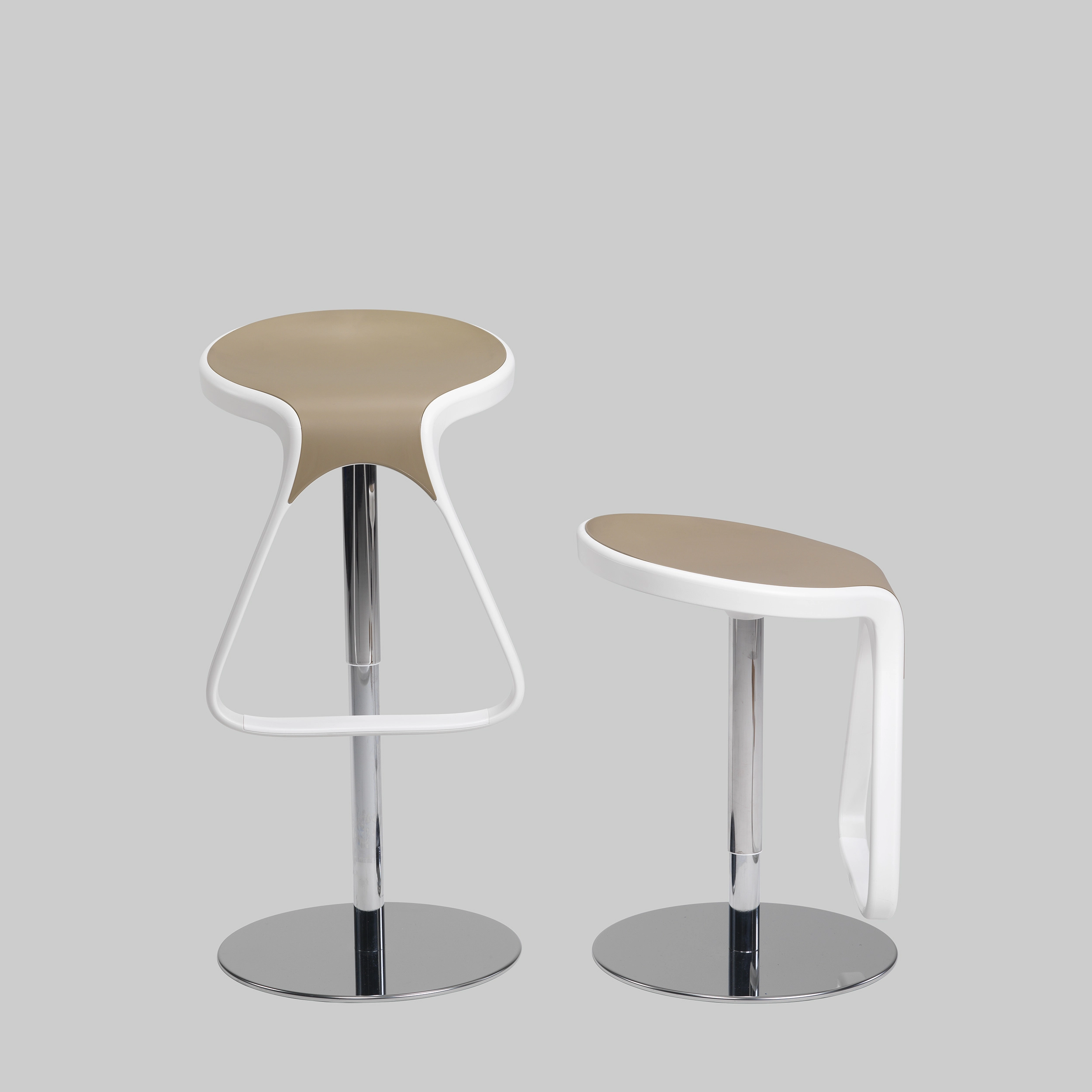 Barhocker OCTO Beige / Chrom mieten bei ADEXPO