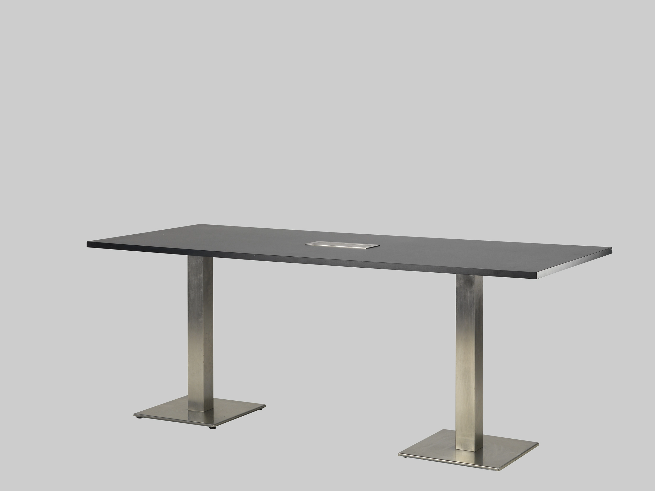 Sitztisch 2-MEET-YOU 195×80 PWR Schwarz / Edelstahl mieten bei ADEXPO