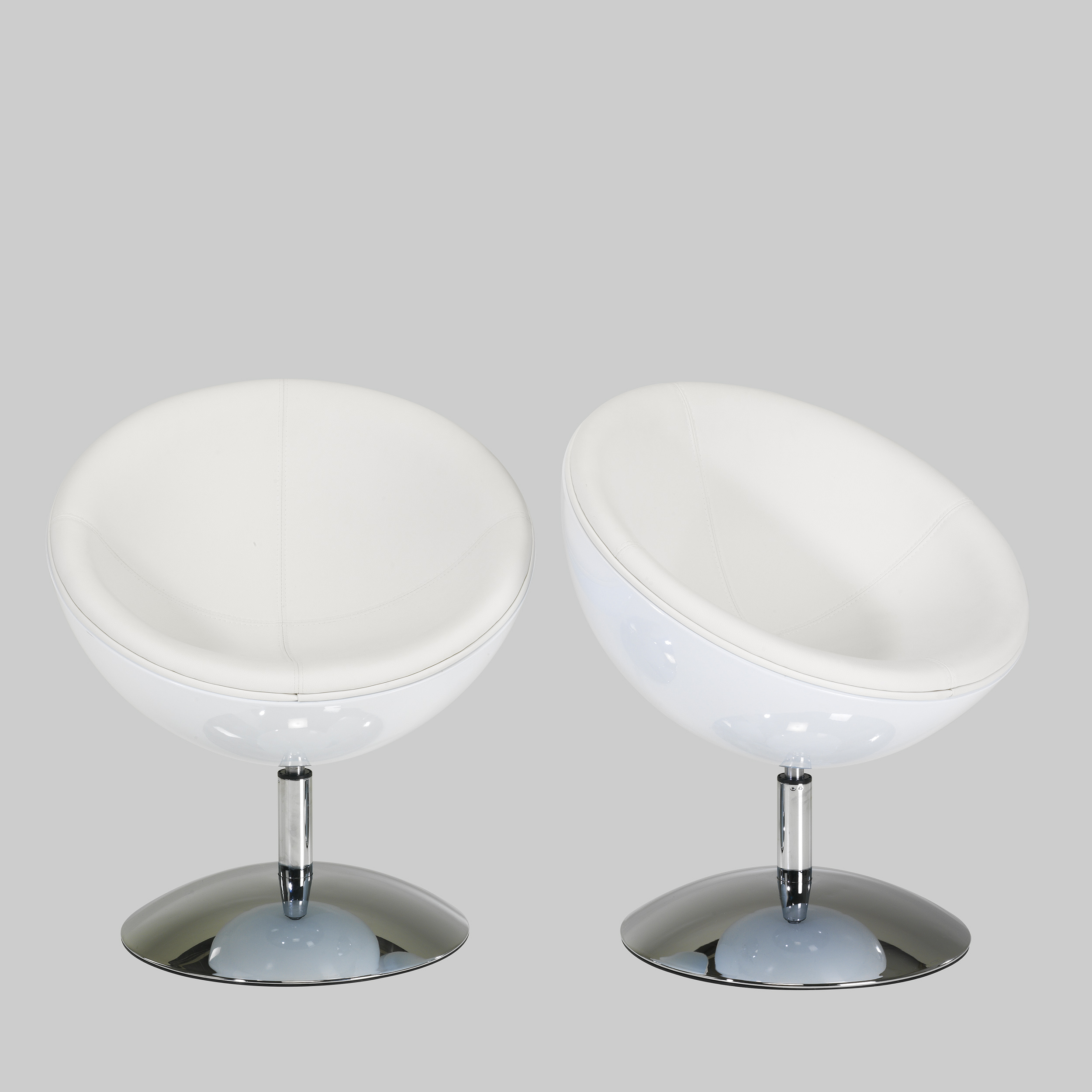 Sessel COCKTAIL Weiss / Chrom mieten bei ADEXPO