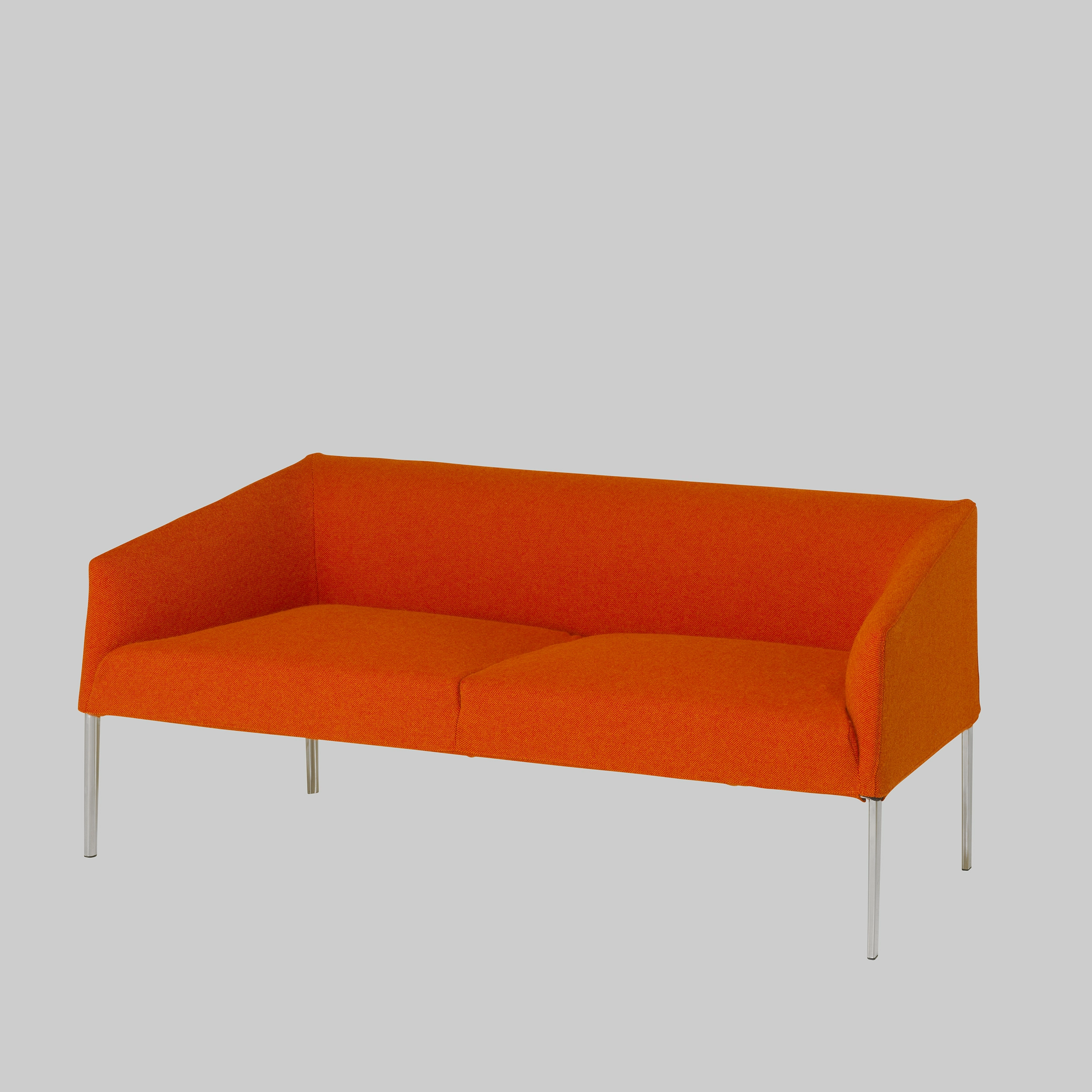 Sofa SAARI Orange-Rot / Chrom mieten bei ADEXPO