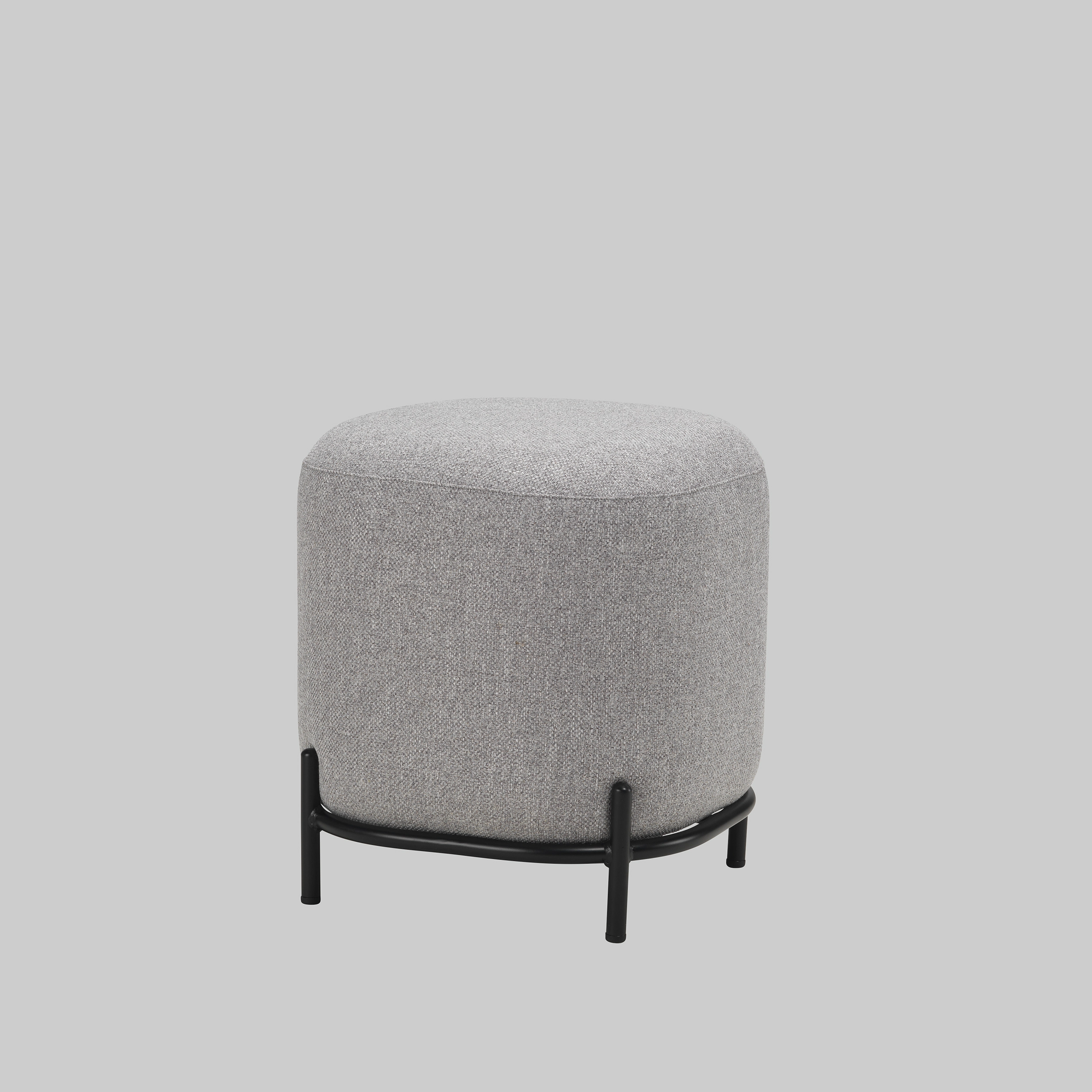 Hocker NORA Hellgrau / Schwarz mieten bei ADEXPO