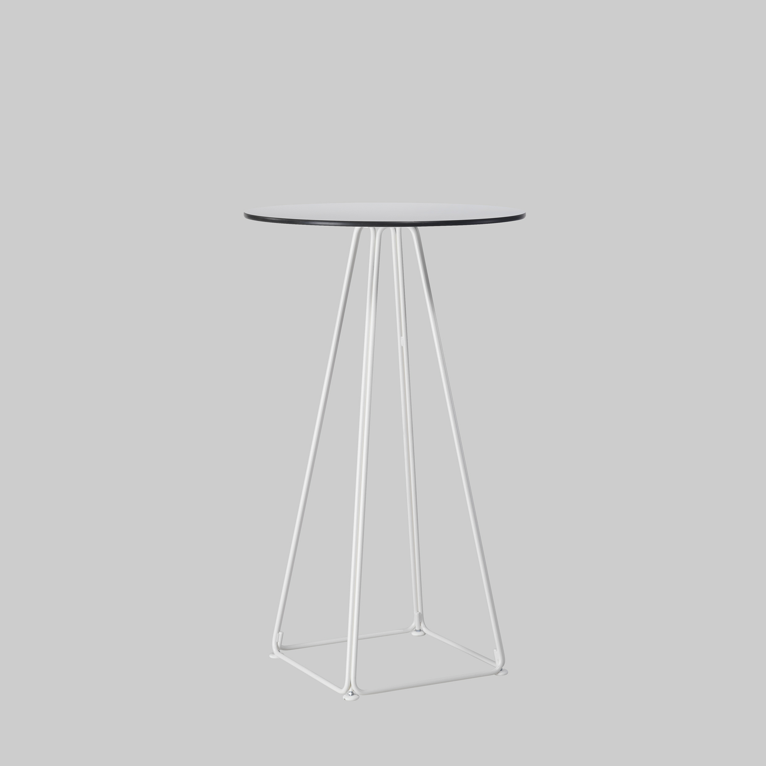 Stehtisch LUNAR Ø64 Weiss / Weiss mieten bei ADEXPO