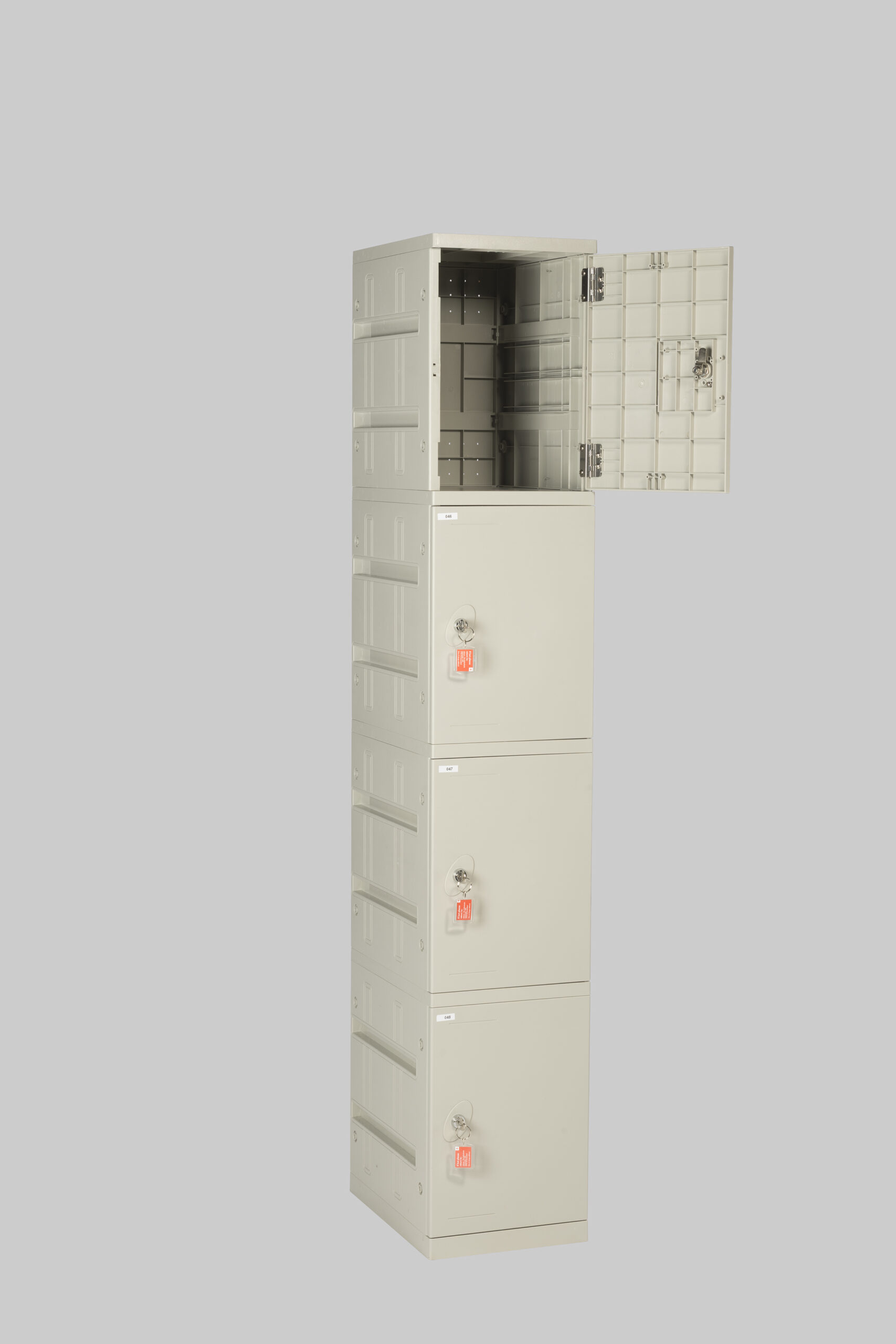 Schliessfachschrank LOCK-4 186cm Hellgrau mieten bei ADEXPO