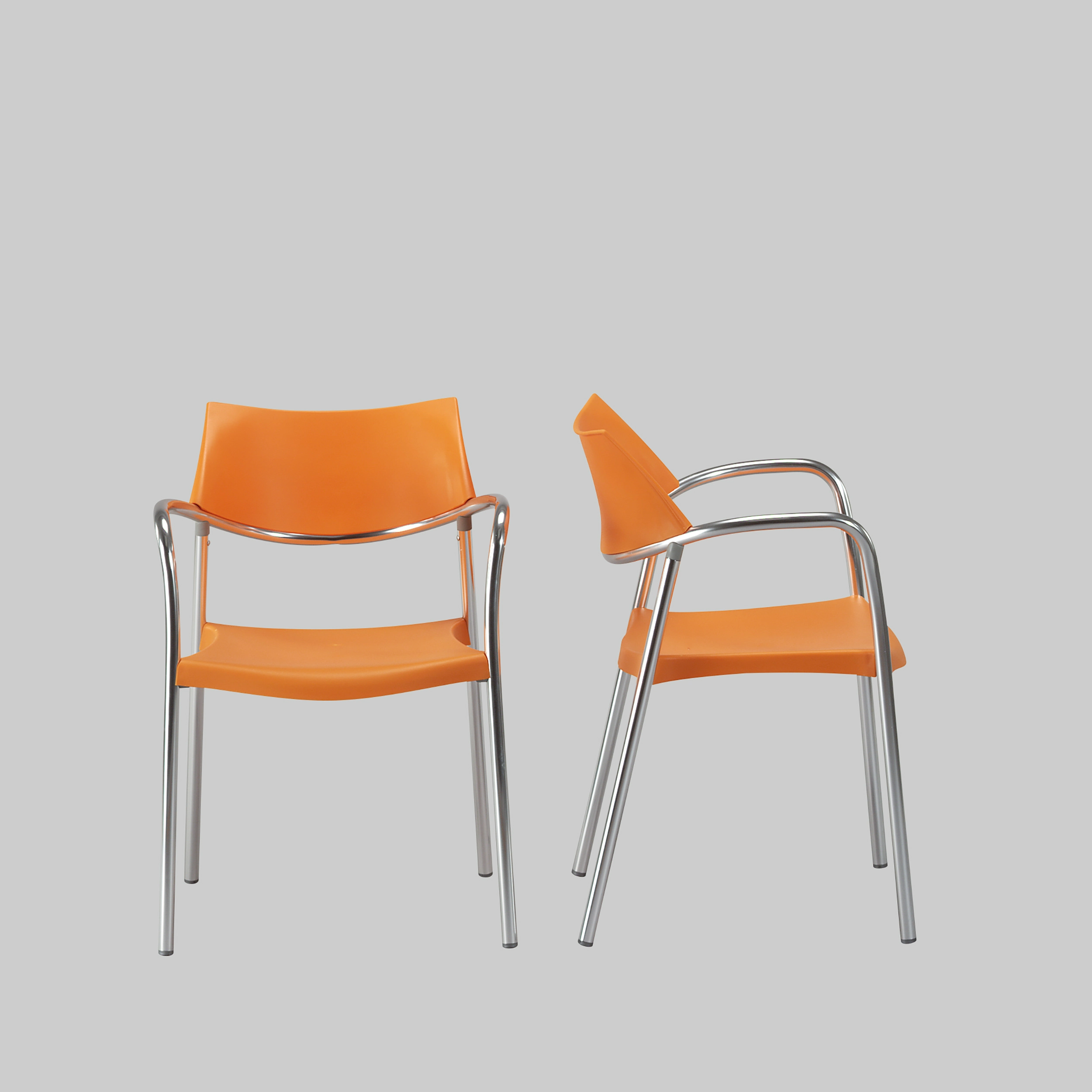 Stuhl SPLASH Orange / Aluminium mieten bei ADEXPO