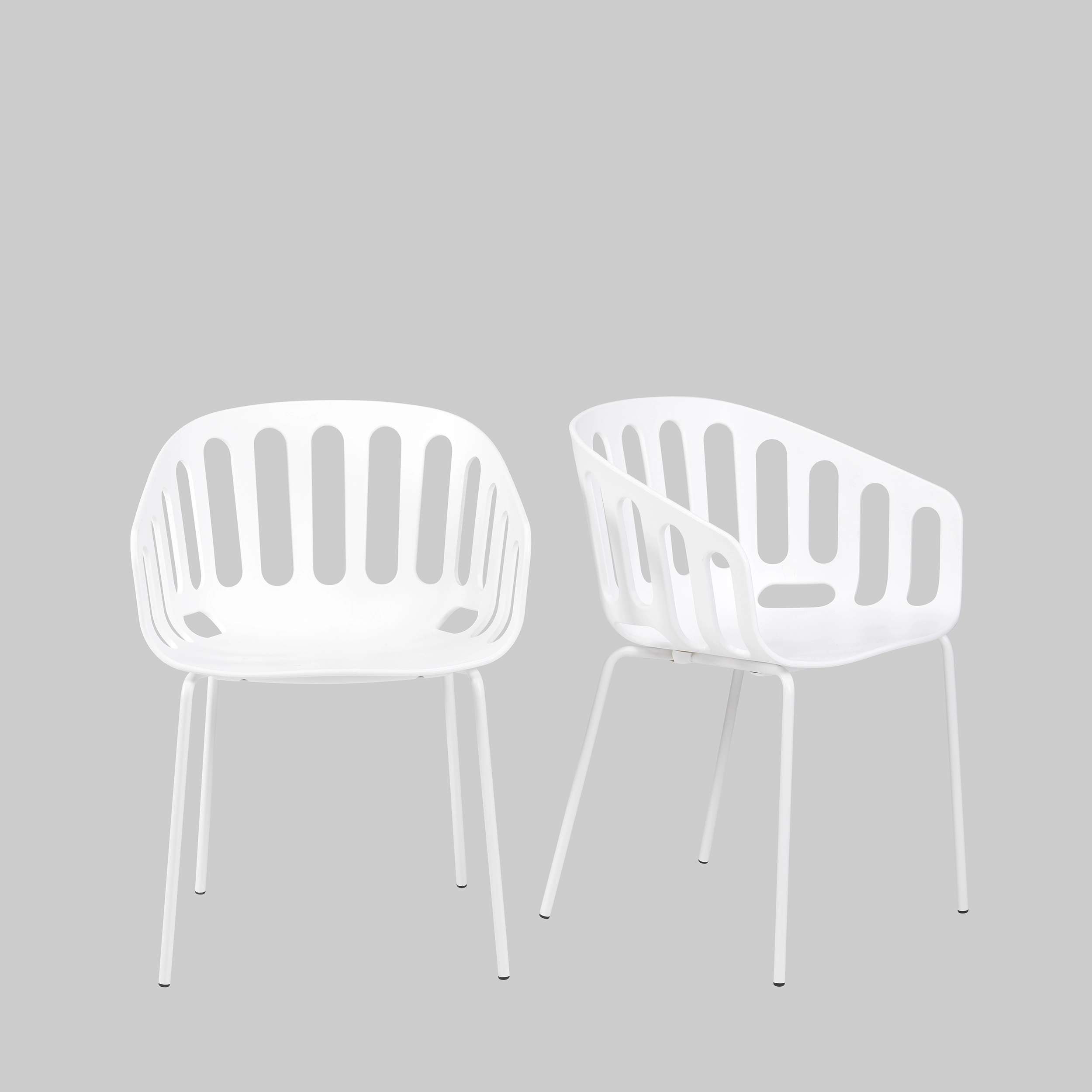 Stuhl BASKET Weiss / Weiss mieten bei ADEXPO