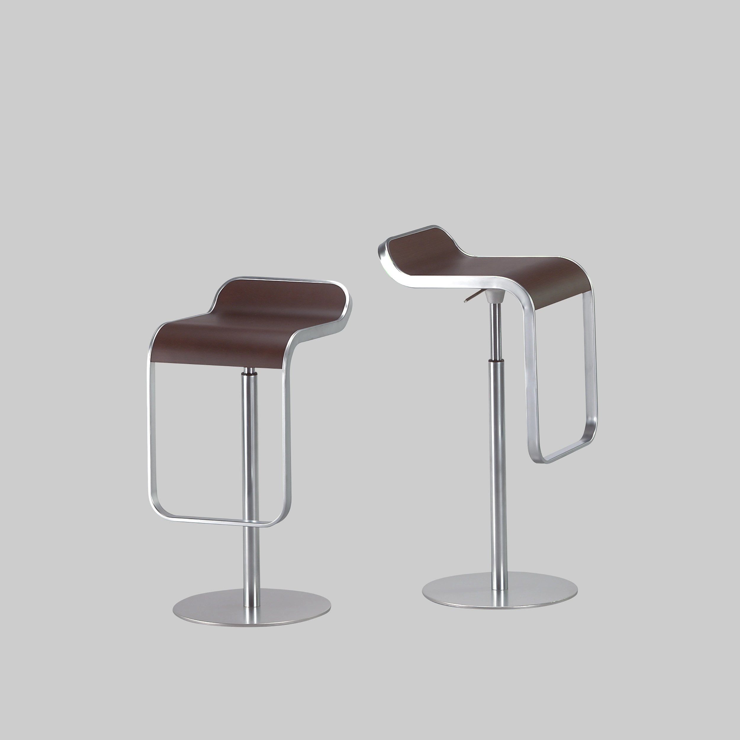 Barhocker LEM Walnuss / Chrom mieten bei ADEXPO