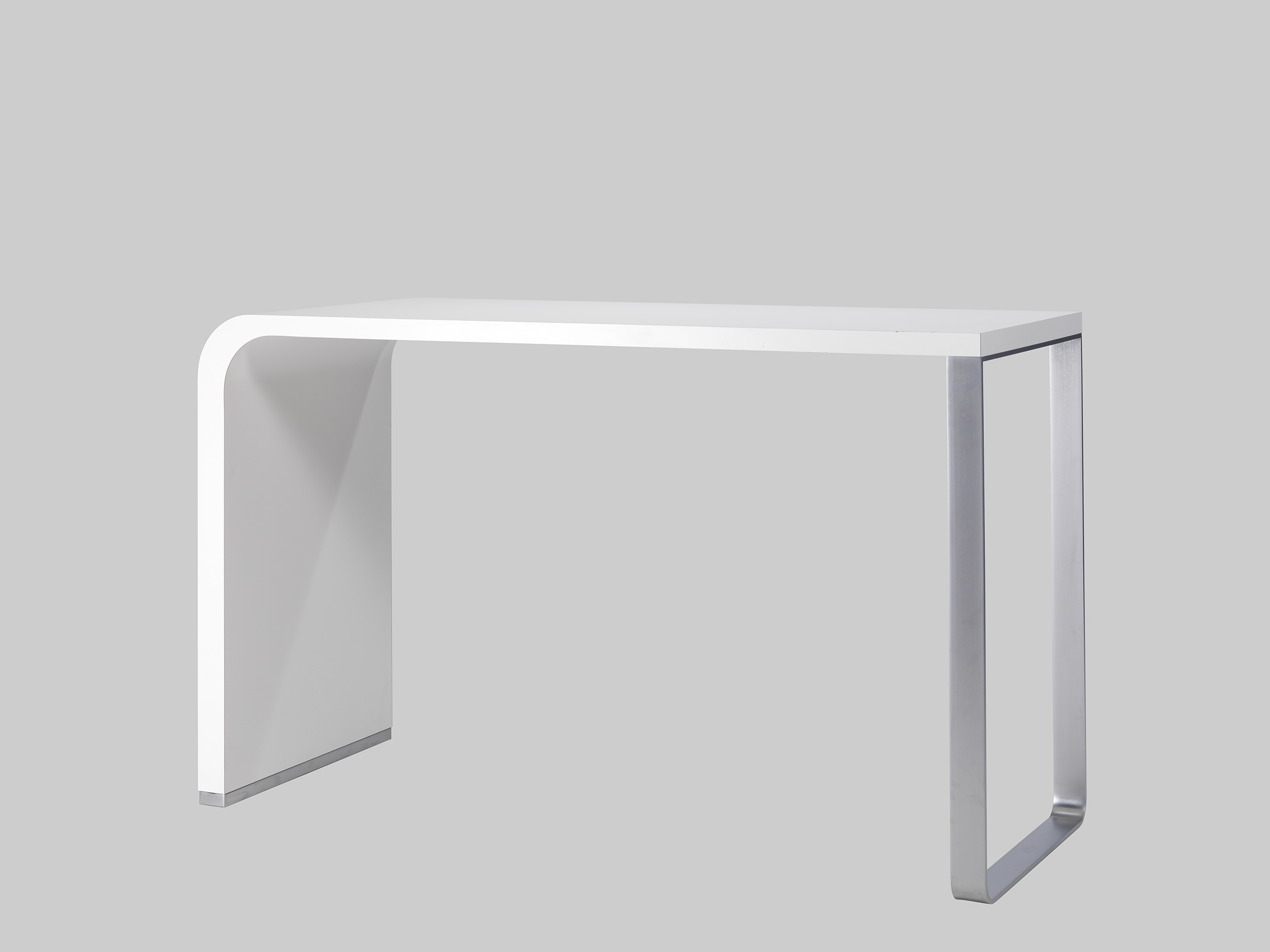 Stehtisch BRUNCH 180×70 Weiss / Edelstahl mieten bei ADEXPO