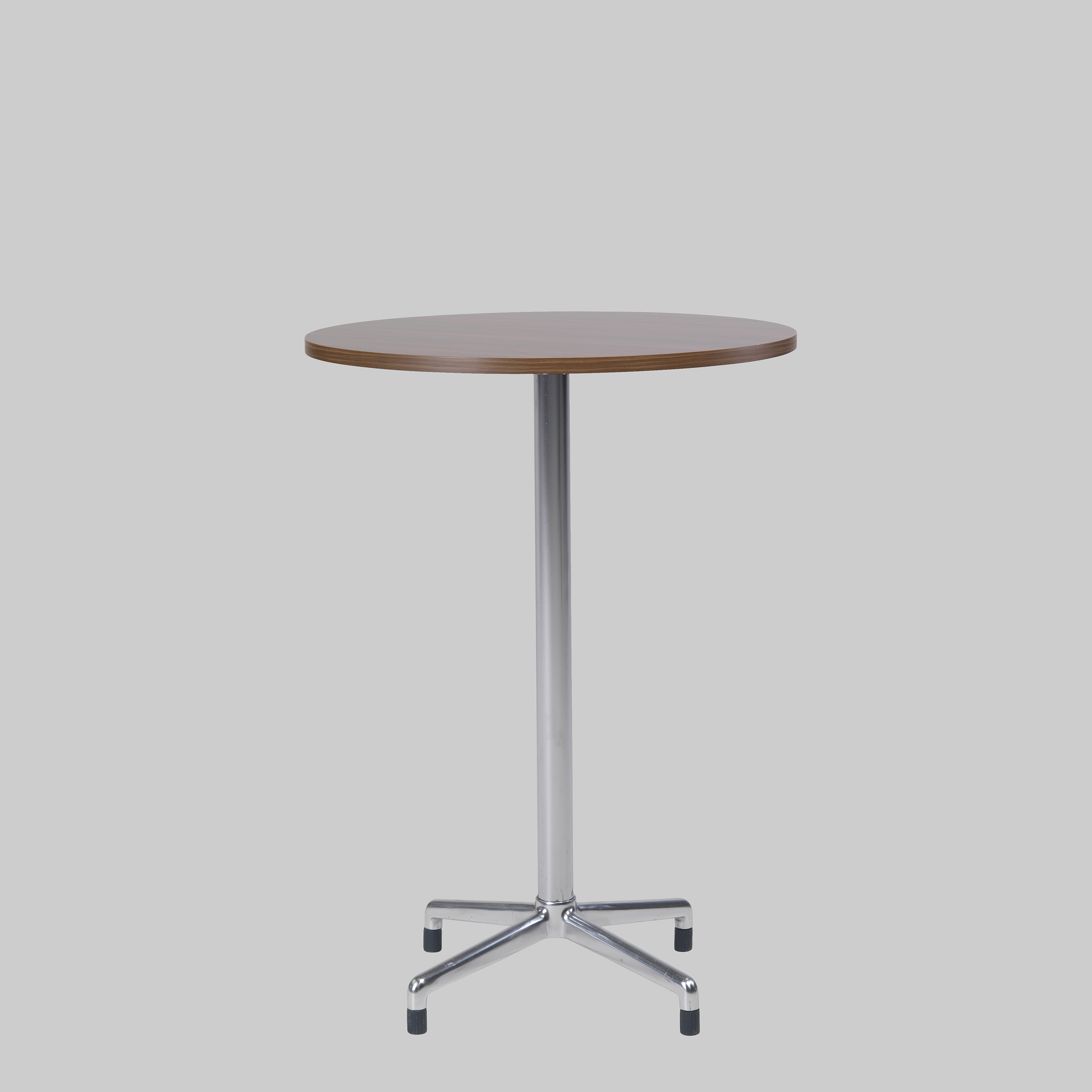Stehtisch SPLASH Ø80 Walnuss / Aluminium mieten bei ADEXPO