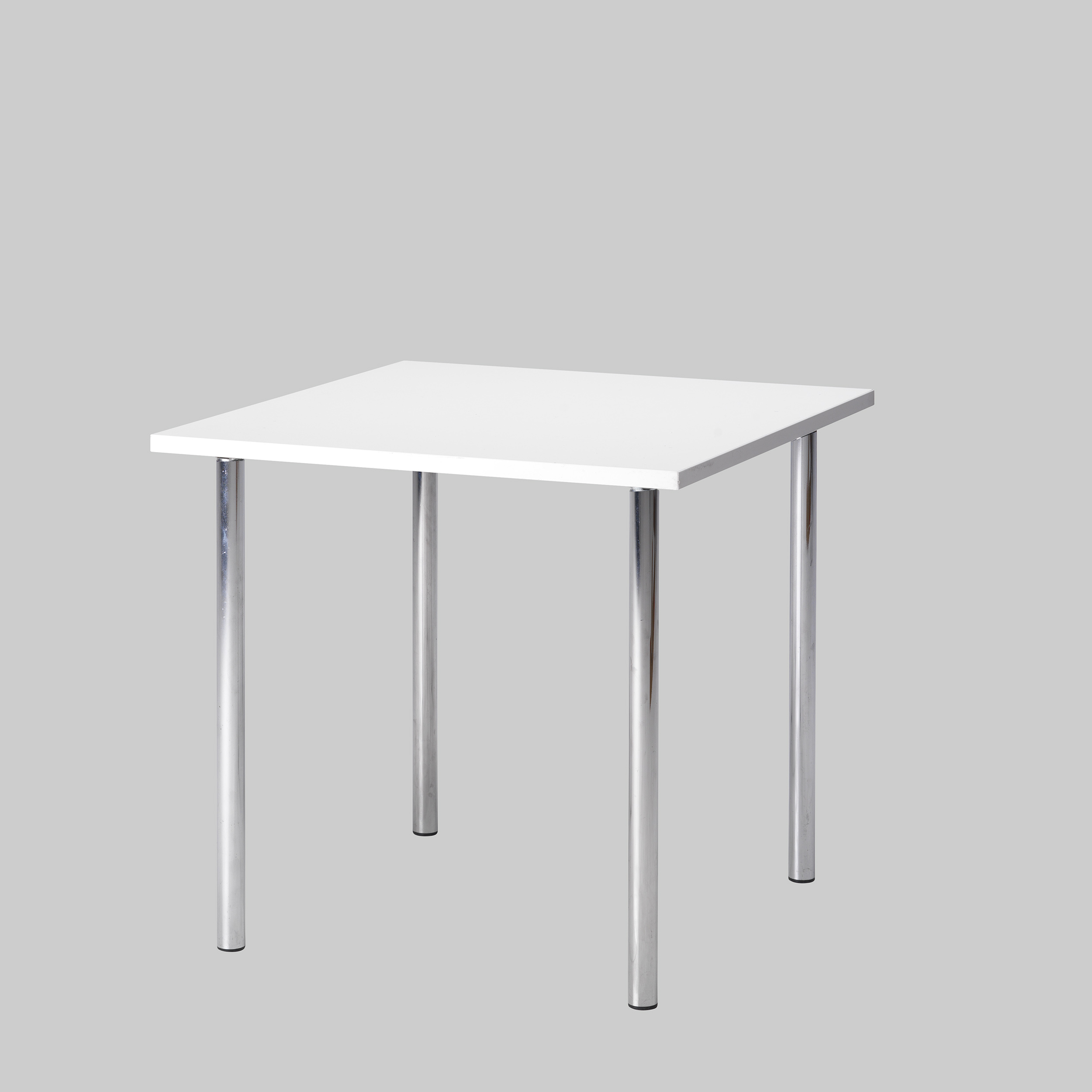 Sitztisch TWISTER 80×80 Weiss / Chrom mieten bei ADEXPO