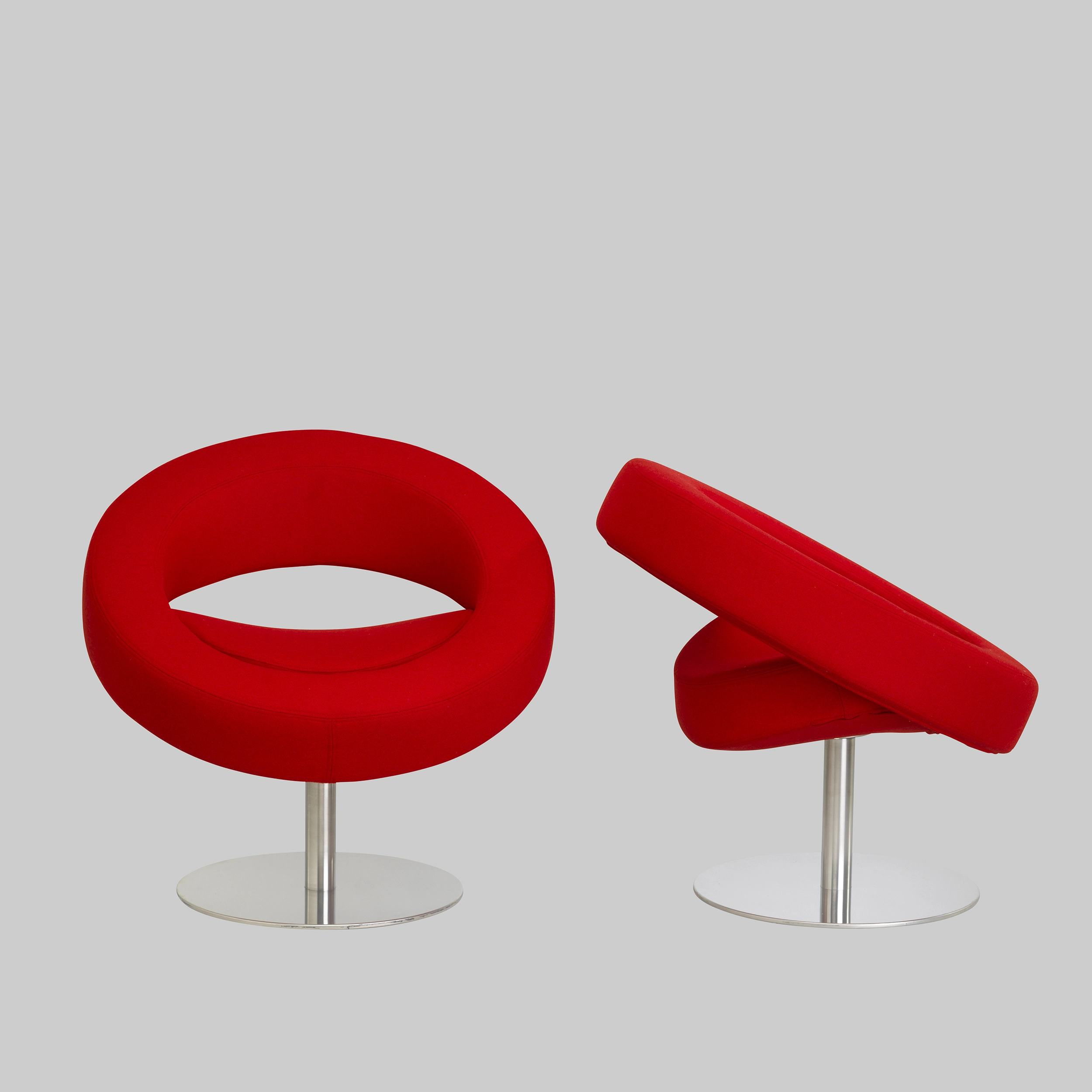 Sessel HELLO Rot / Aluminium mieten bei ADEXPO