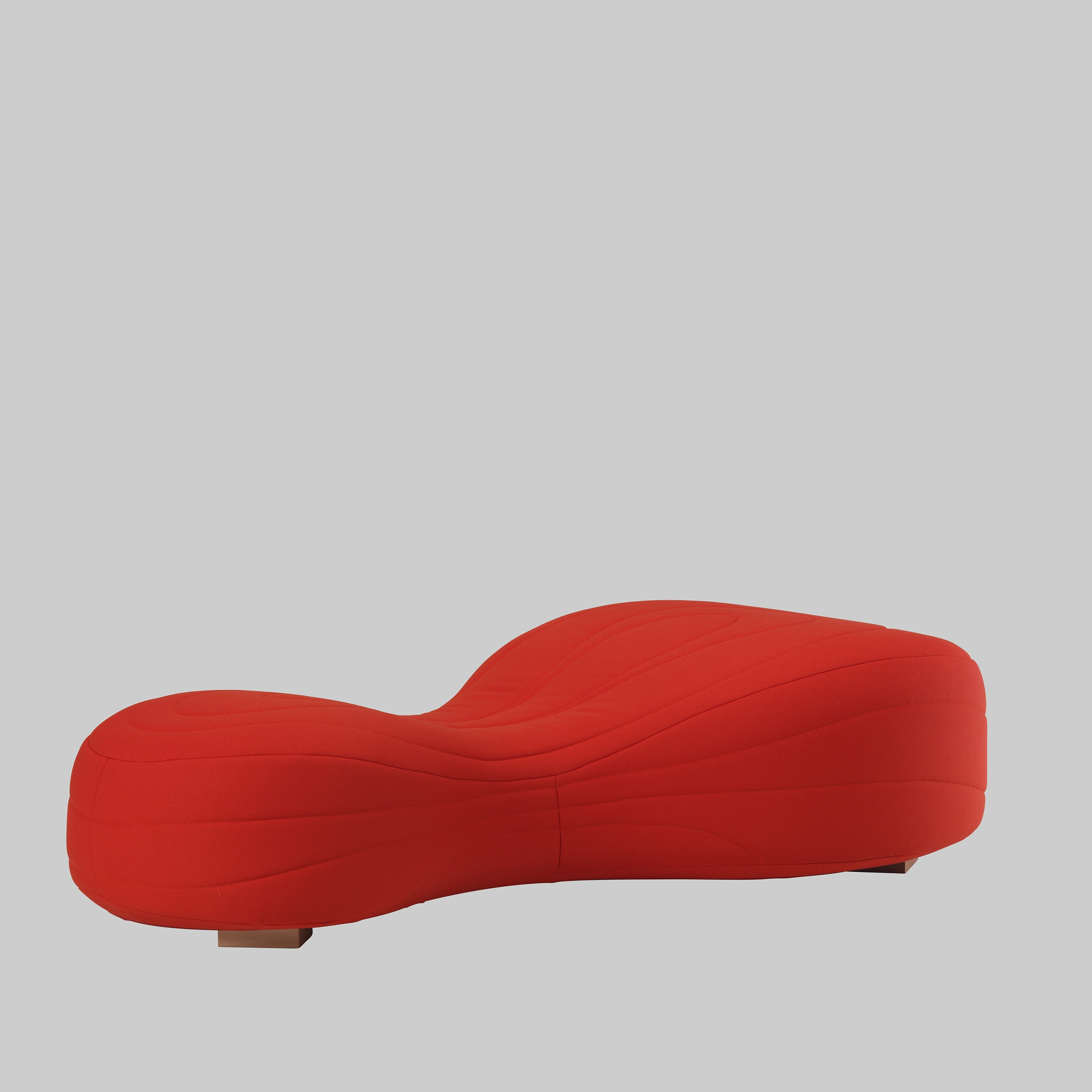 Sofa BOULI Rot / Buche mieten bei ADEXPO
