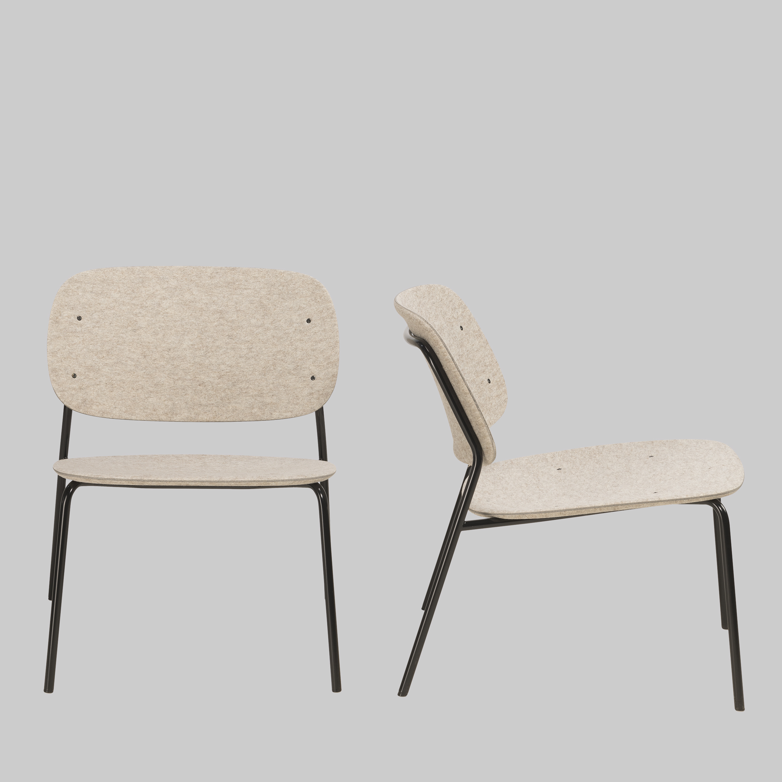 Sessel HALE STACK Beige / Schwarz mieten bei ADEXPO
