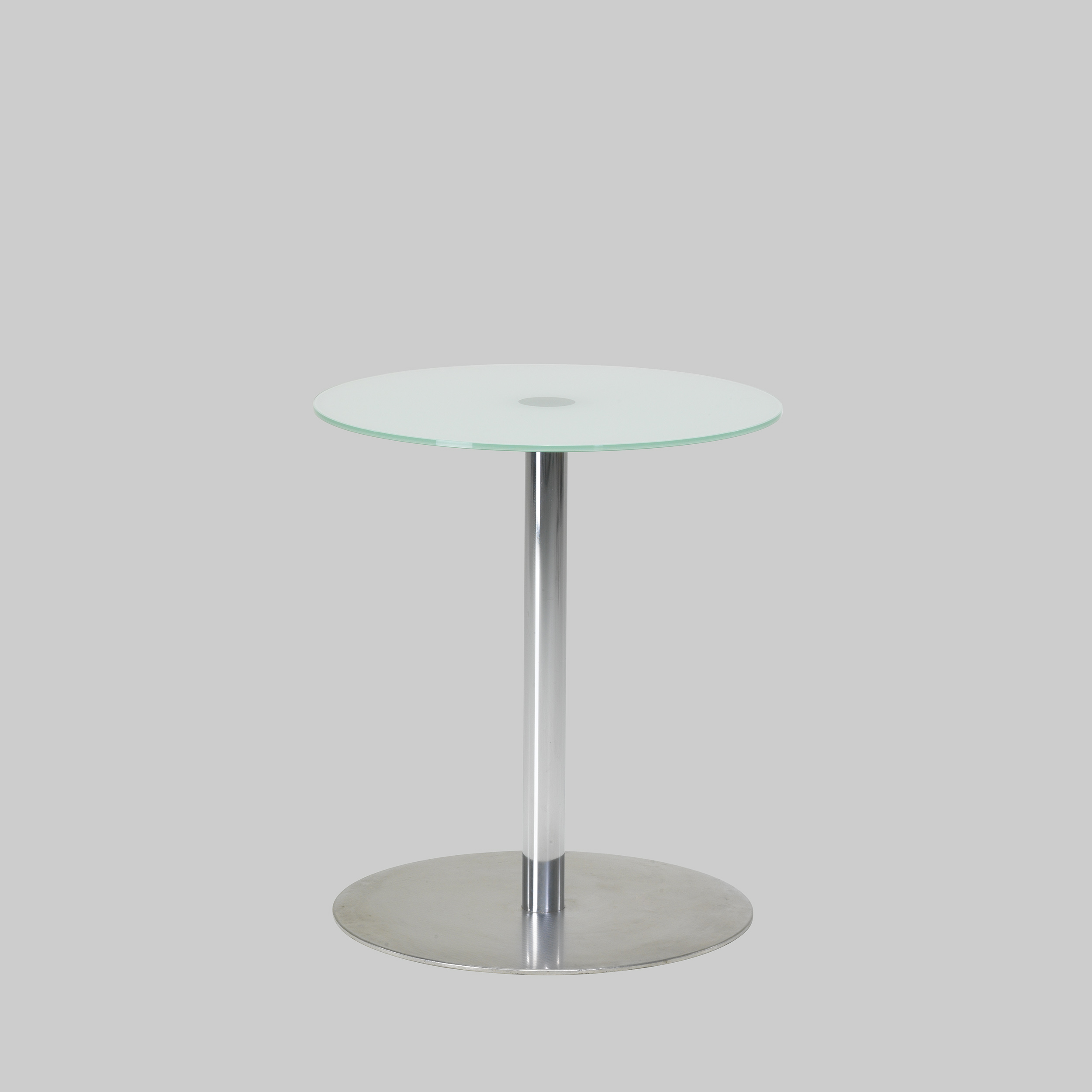 Sitztisch BRIO Ø65 Glas satiniert / Chrom mieten bei ADEXPO