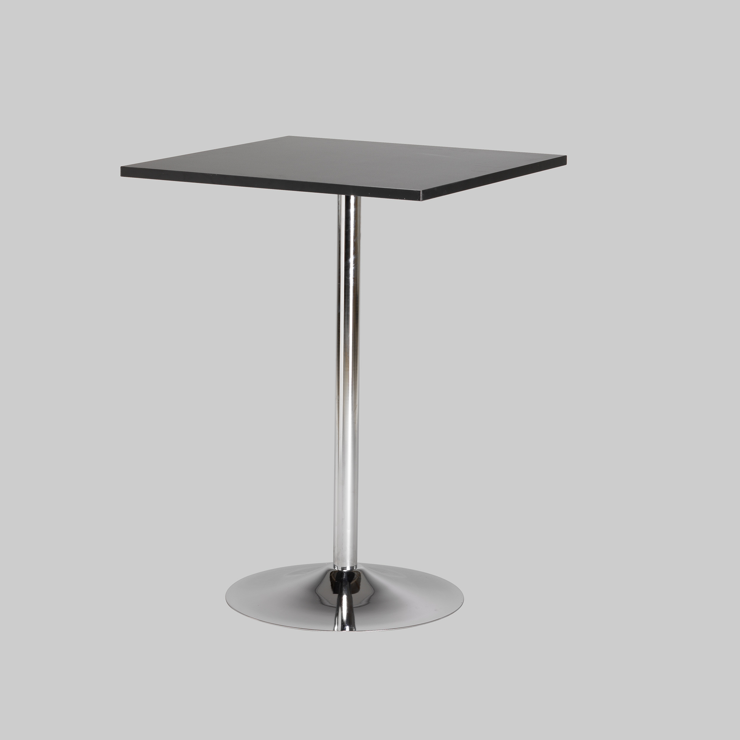 Stehtisch TROMPET 80×80 / T7419 Schwarz / Chrom mieten bei ADEXPO