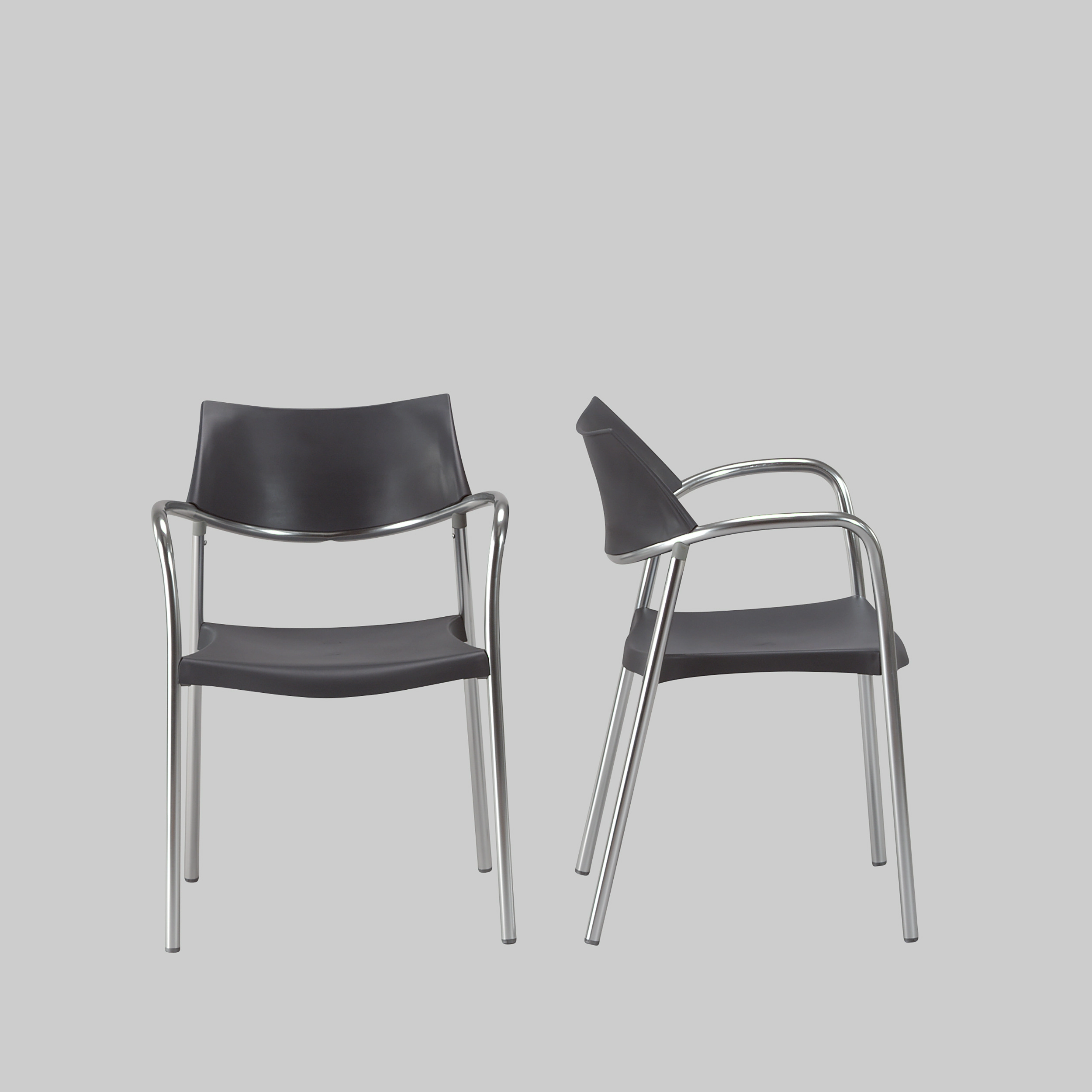 Stuhl SPLASH Anthrazit / Aluminium mieten bei ADEXPO