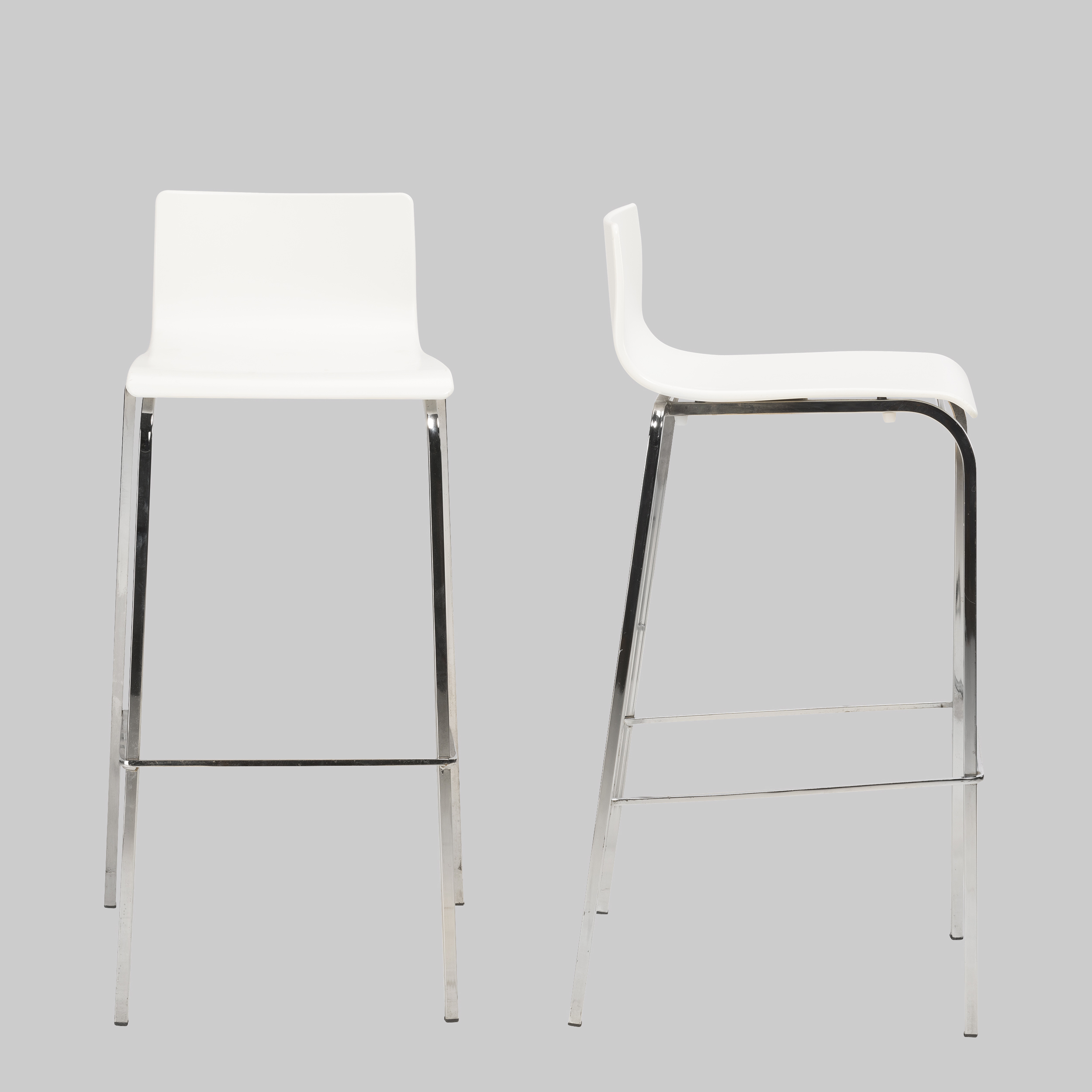 Barhocker TOKIO Weiss / Chrom mieten bei ADEXPO