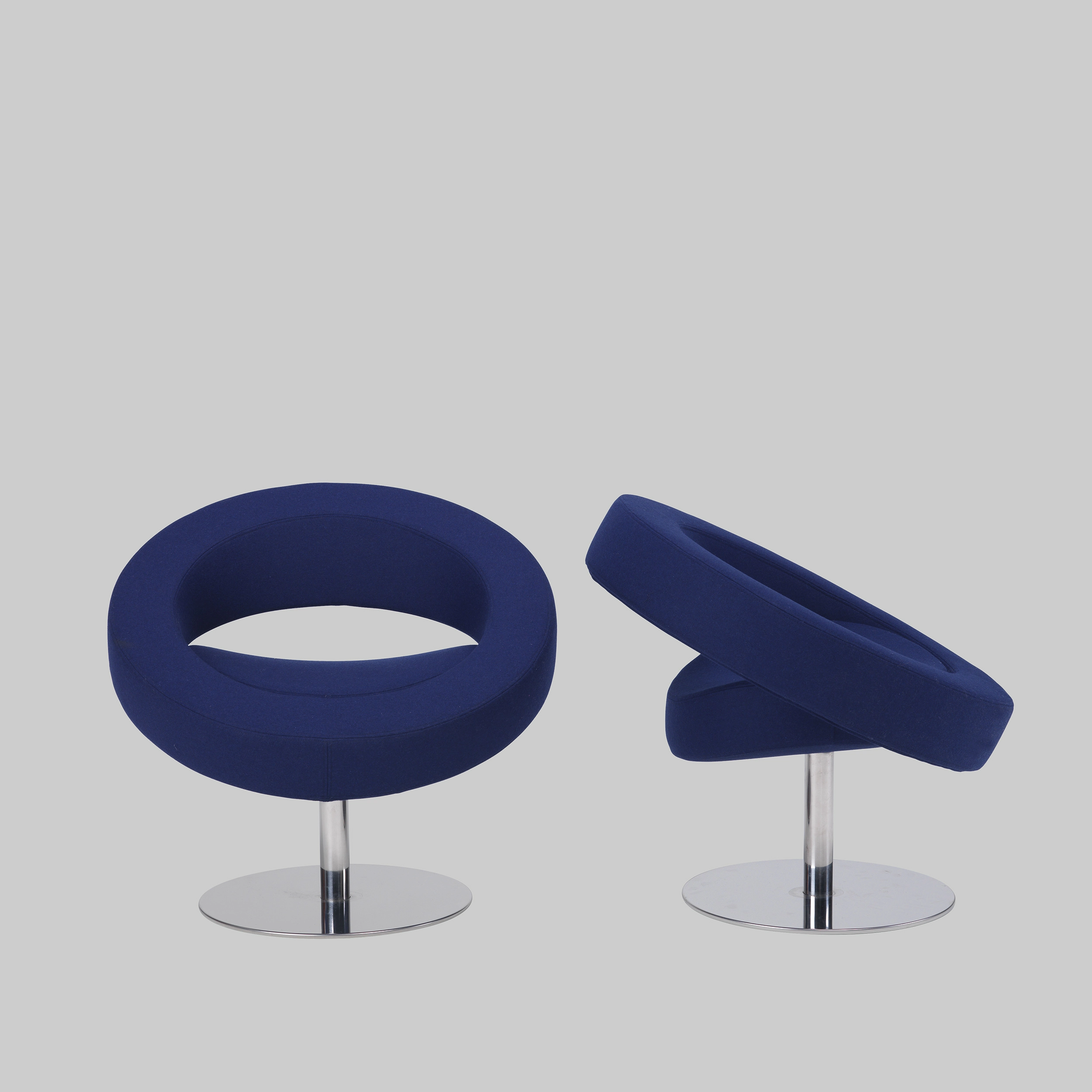Sessel HELLO Blau / Aluminium mieten bei ADEXPO