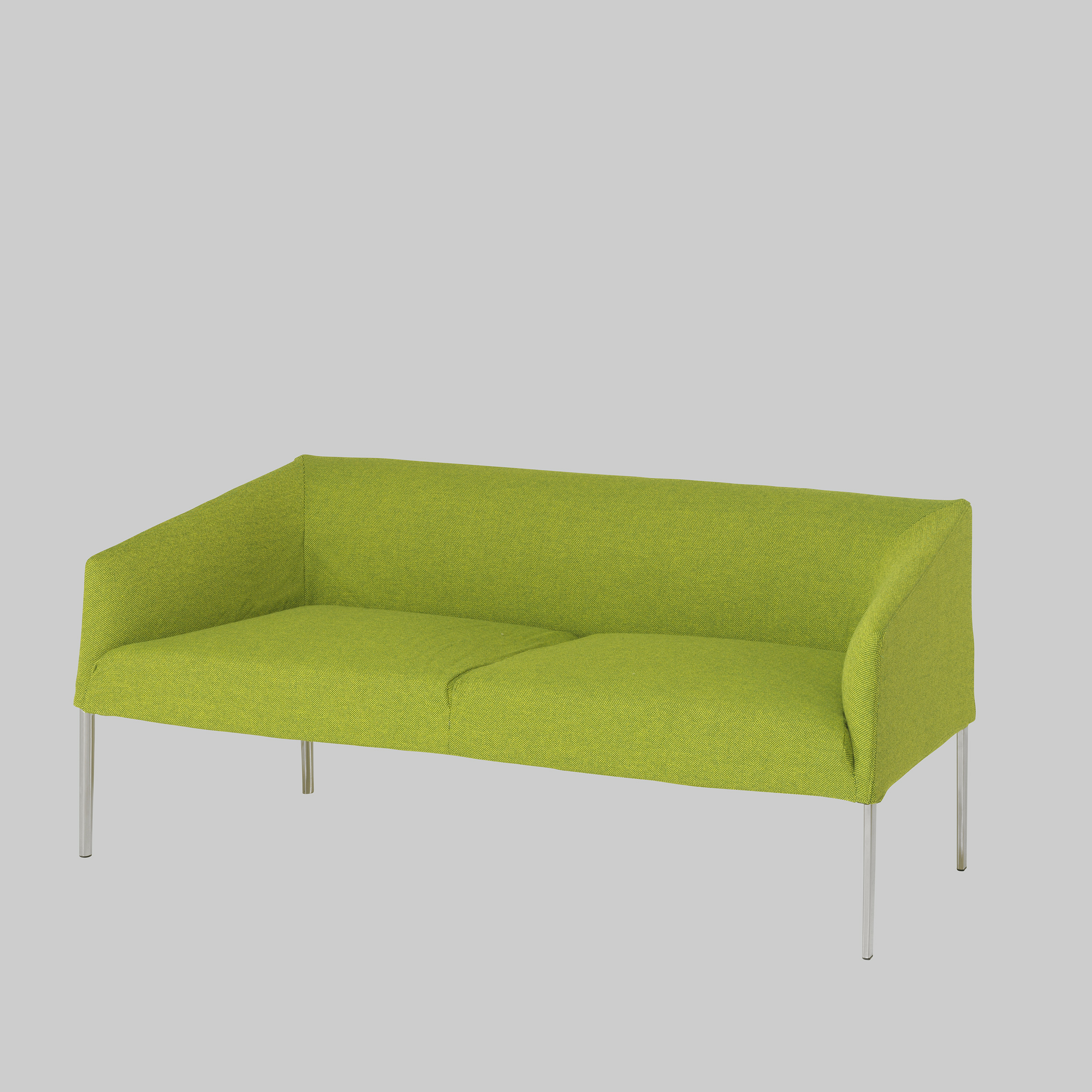 Sofa SAARI Hellgrün-Dunkelgrün / Chrom mieten bei ADEXPO
