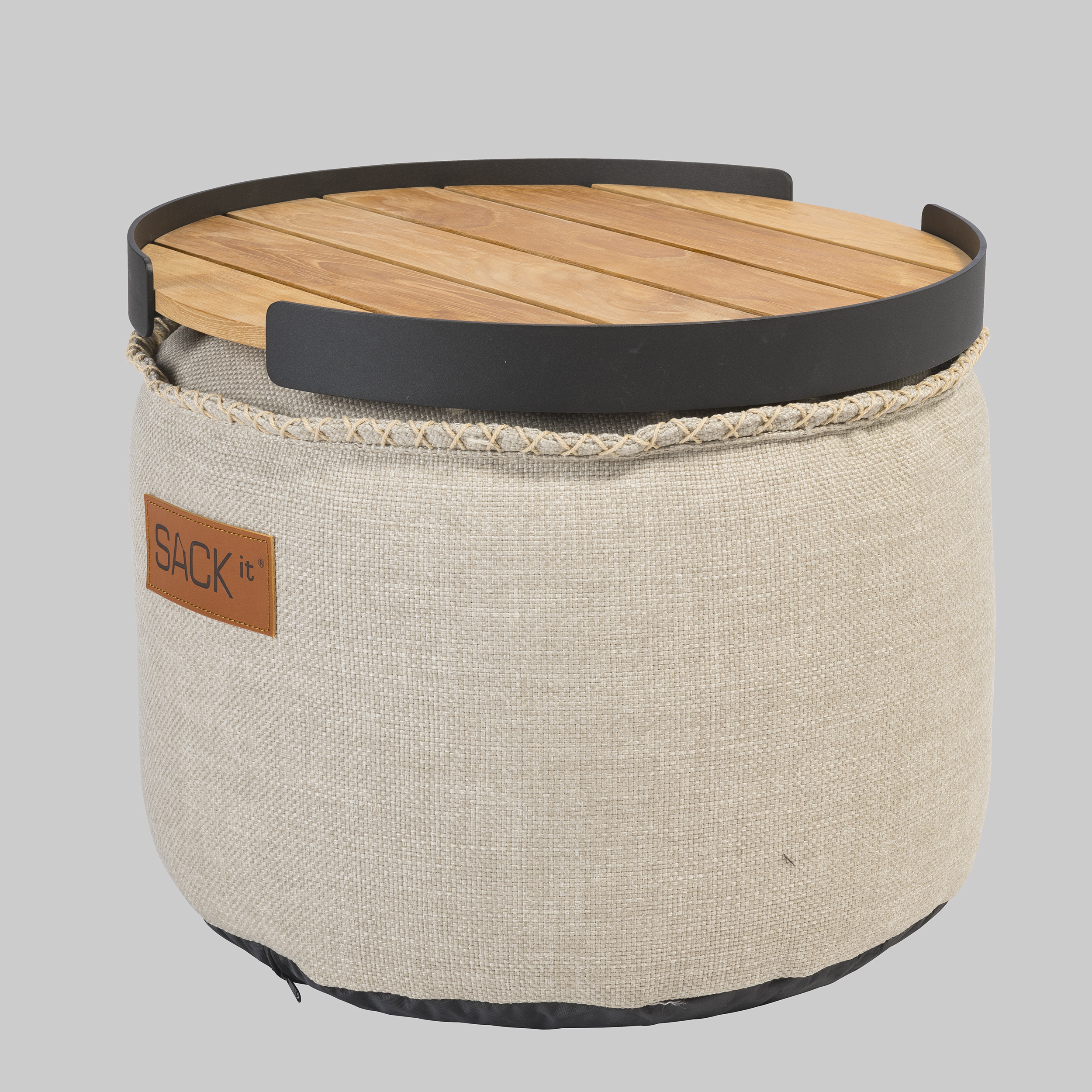 Beistelltisch COBANA Tray Holz / Sand mieten bei ADEXPO
