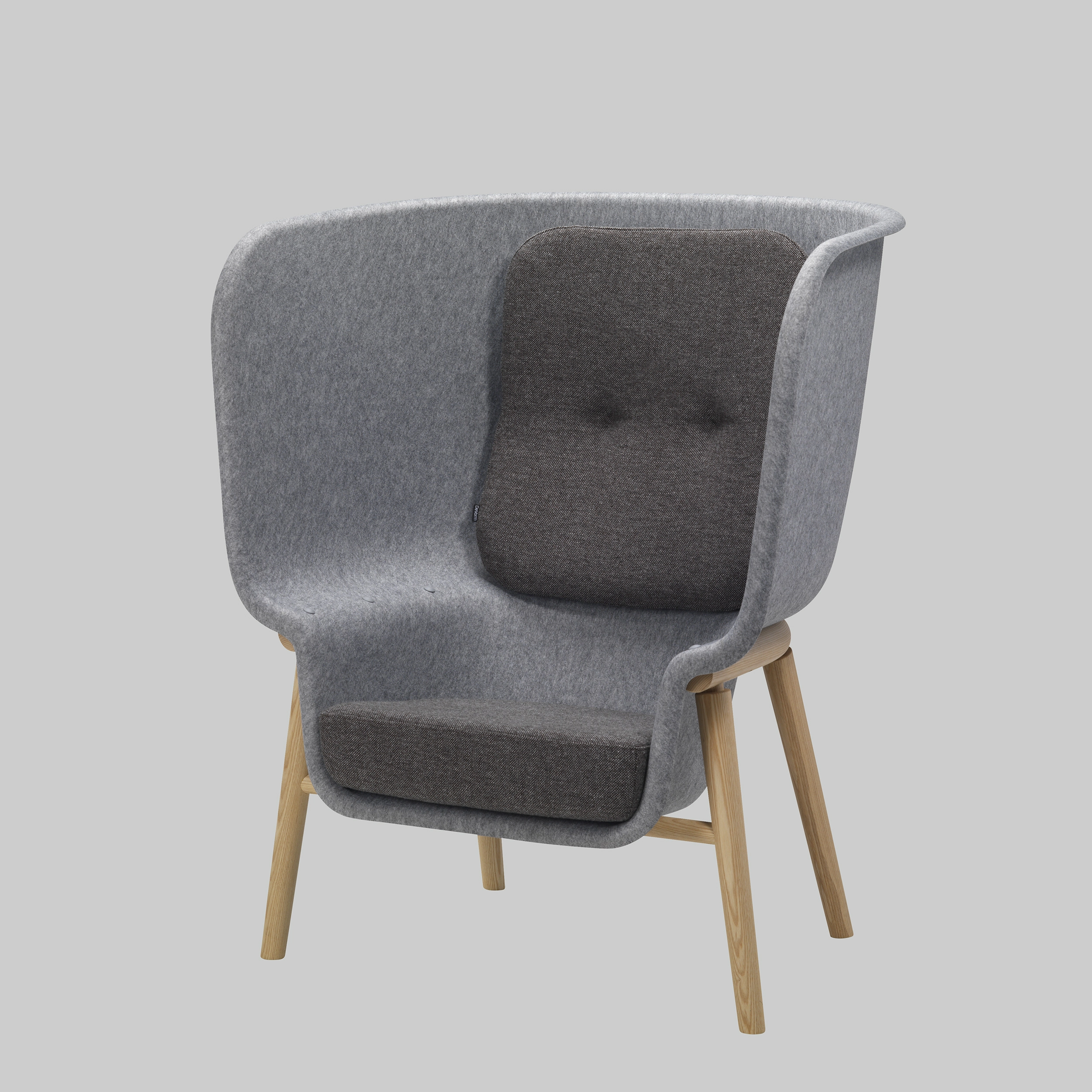 Sessel POD Hellgrau / Esche mieten bei ADEXPO