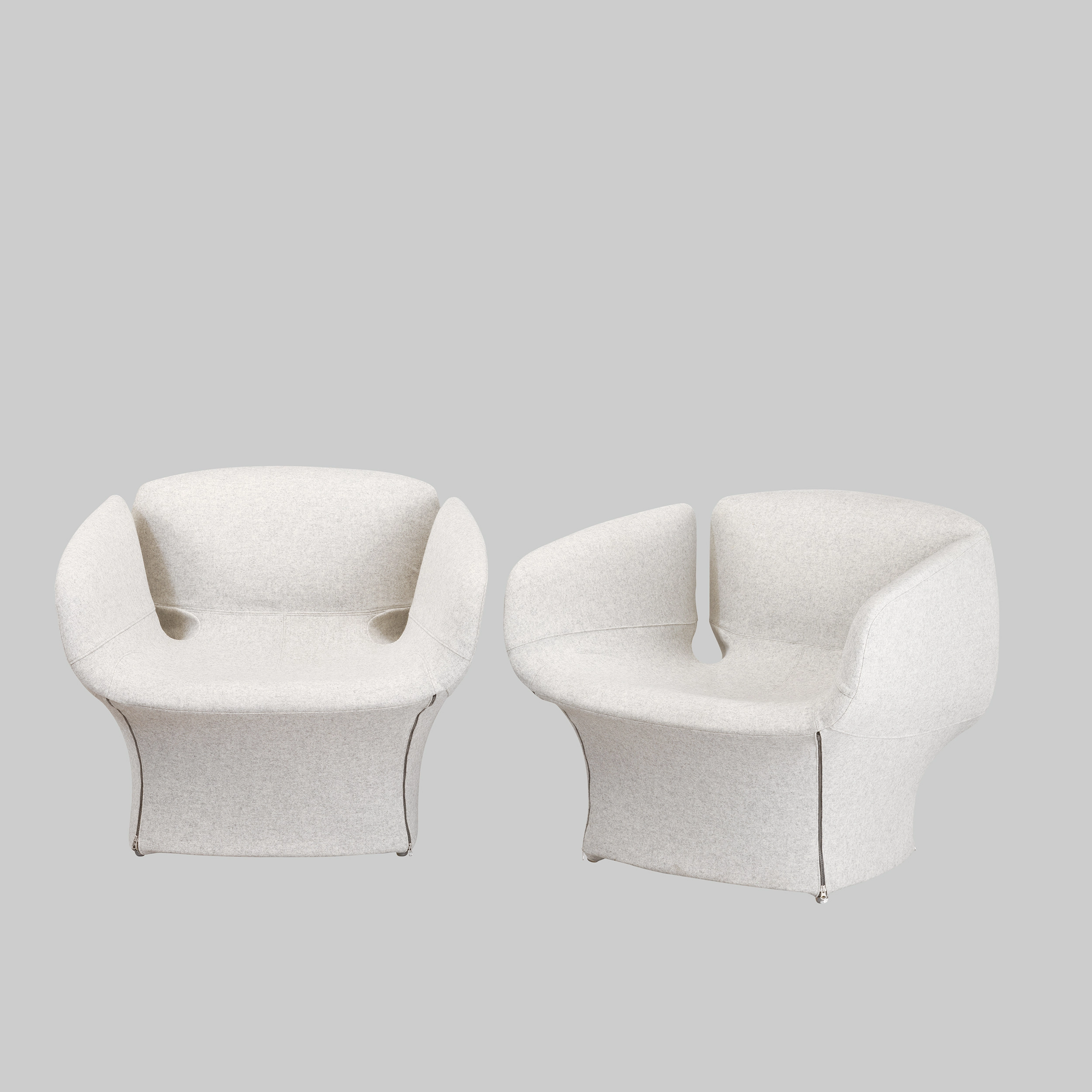 Sessel BLOOMY Hellgrau / Hellgrau mieten bei ADEXPO