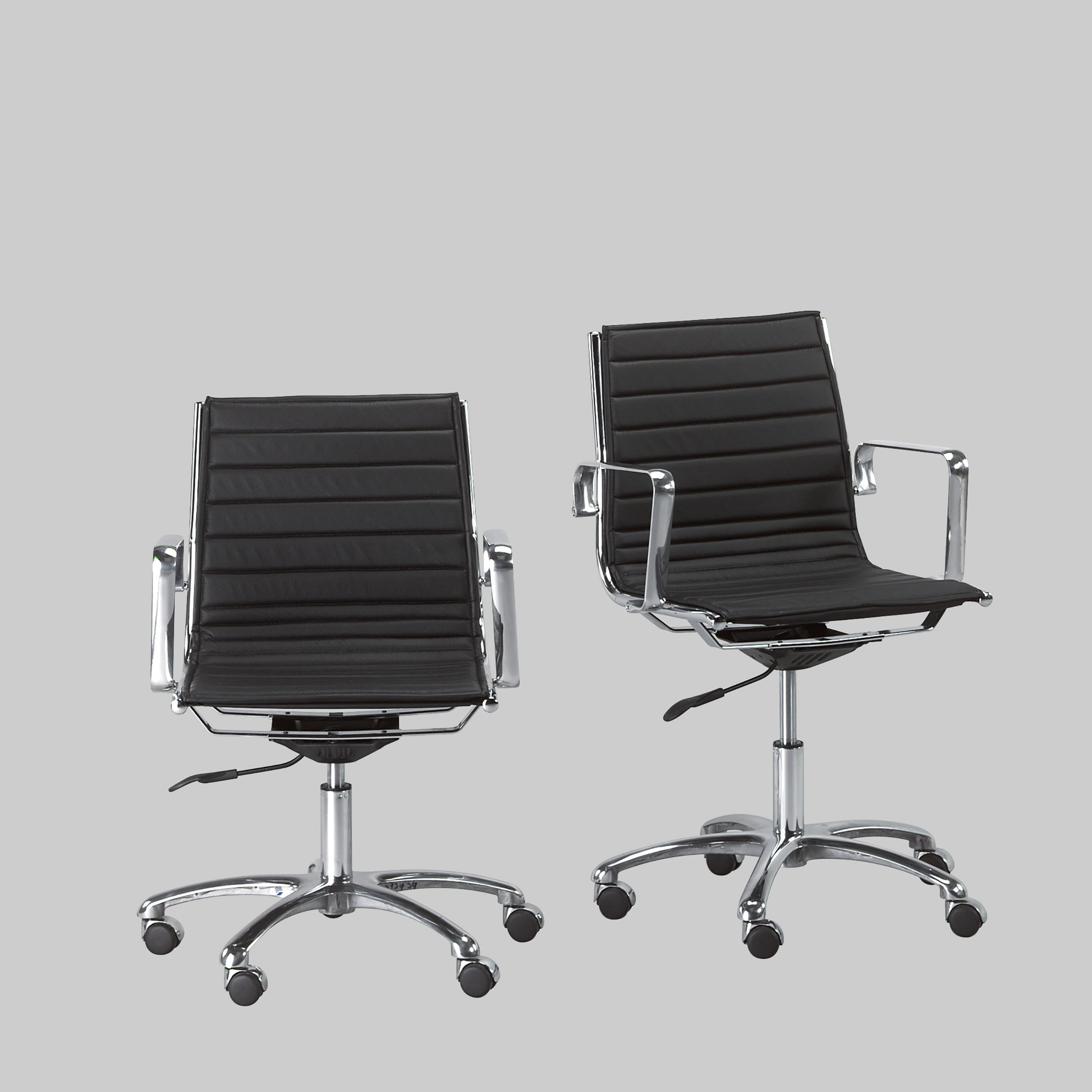 Bürostuhl LUXY Schwarz / Chrom mieten bei ADEXPO