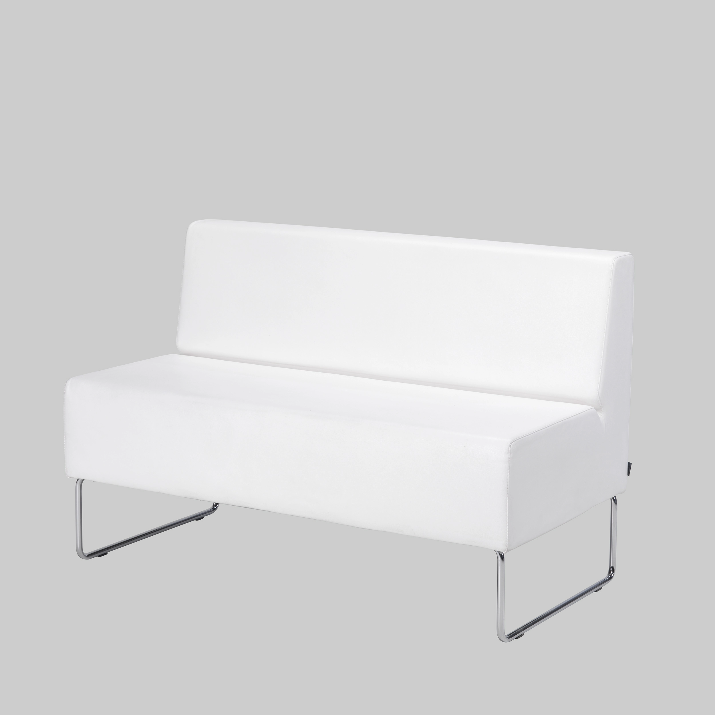 Sofa HOST 2 Weiss / Chrom mieten bei ADEXPO