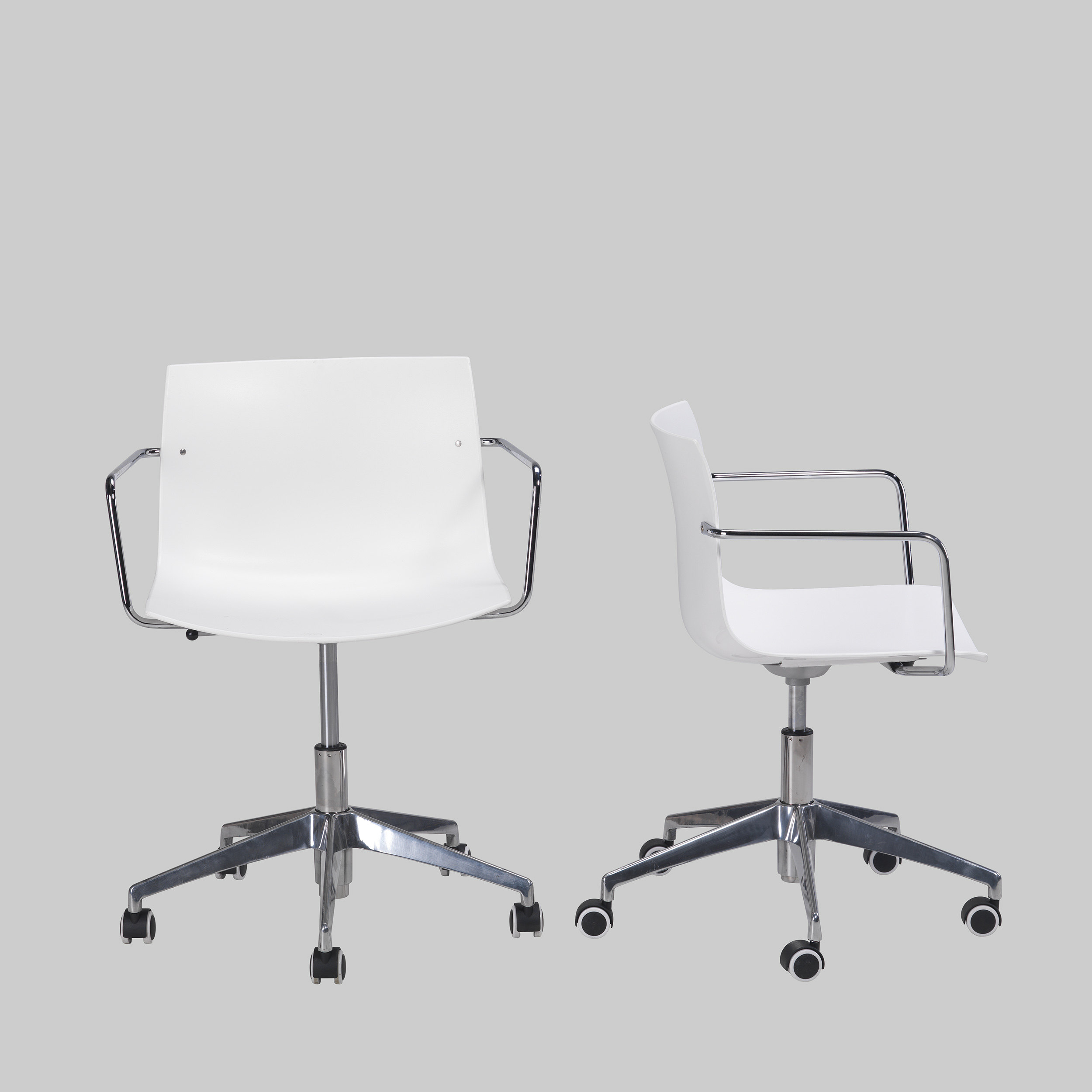 Bürostuhl CATIFA Weiss / Chrom mieten bei ADEXPO