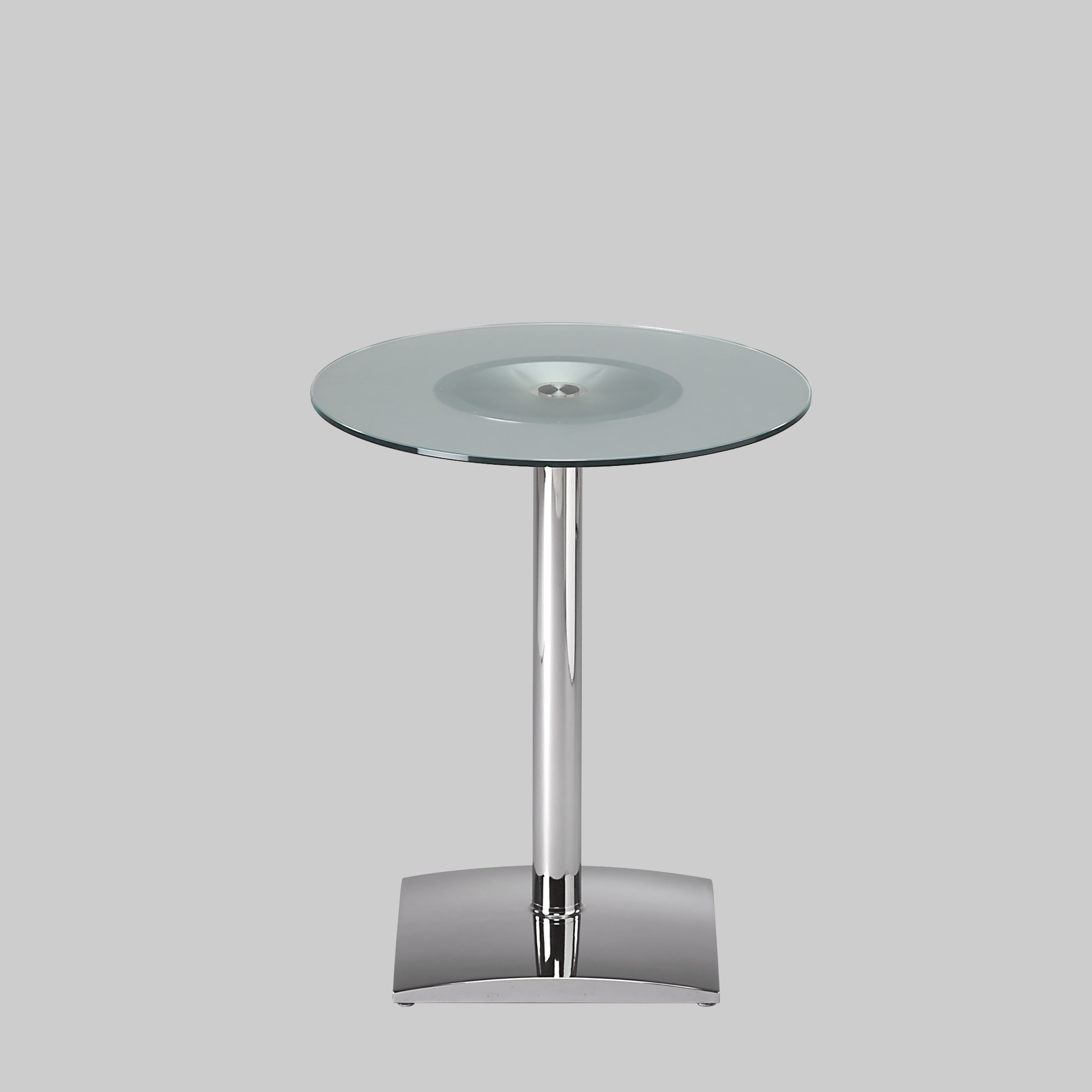 Sitztisch TA60 Ø80 Glas satiniert / Chrom mieten bei ADEXPO