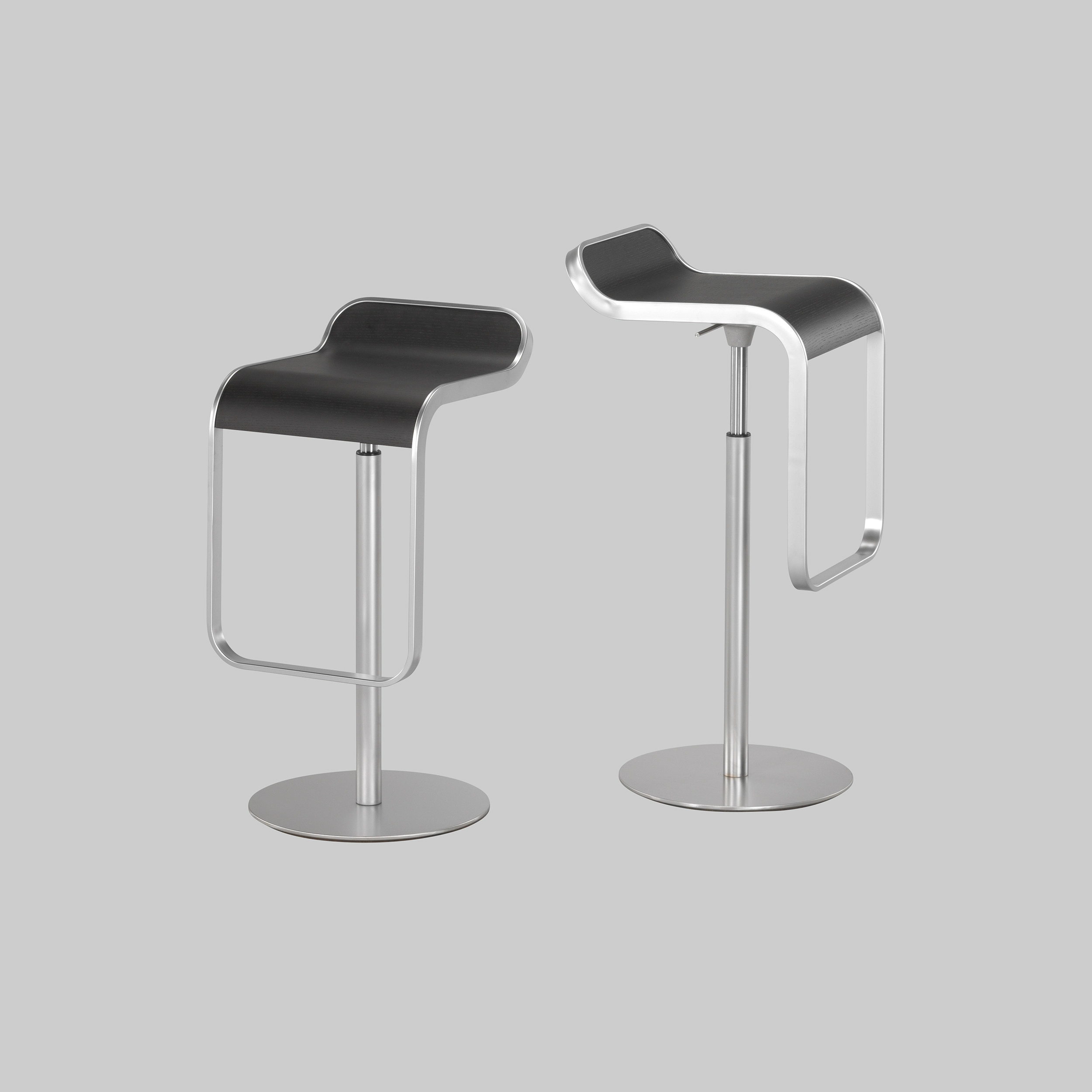 Barhocker LEM Schwarz / Chrom mieten bei ADEXPO