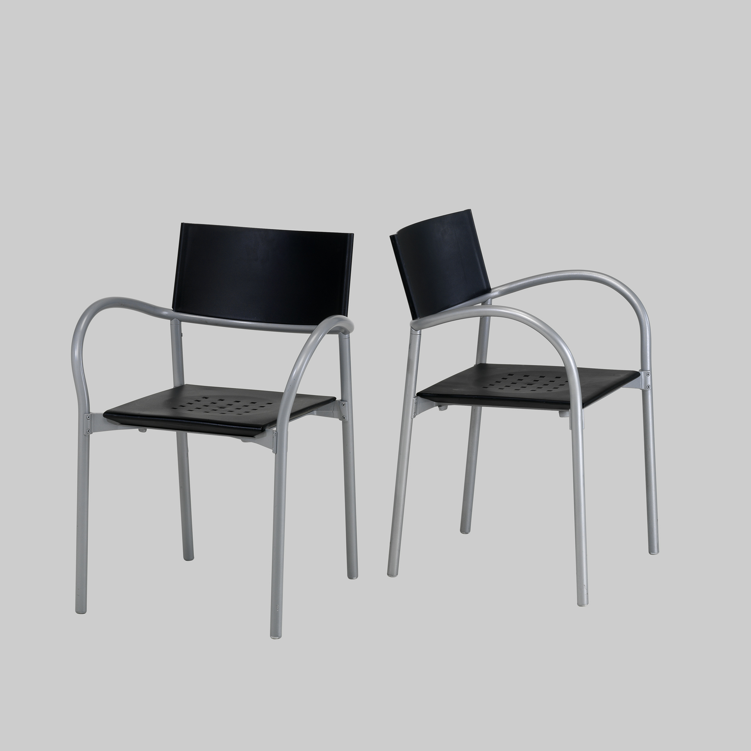 Stuhl BREEZE Schwarz / Aluminium mieten bei ADEXPO