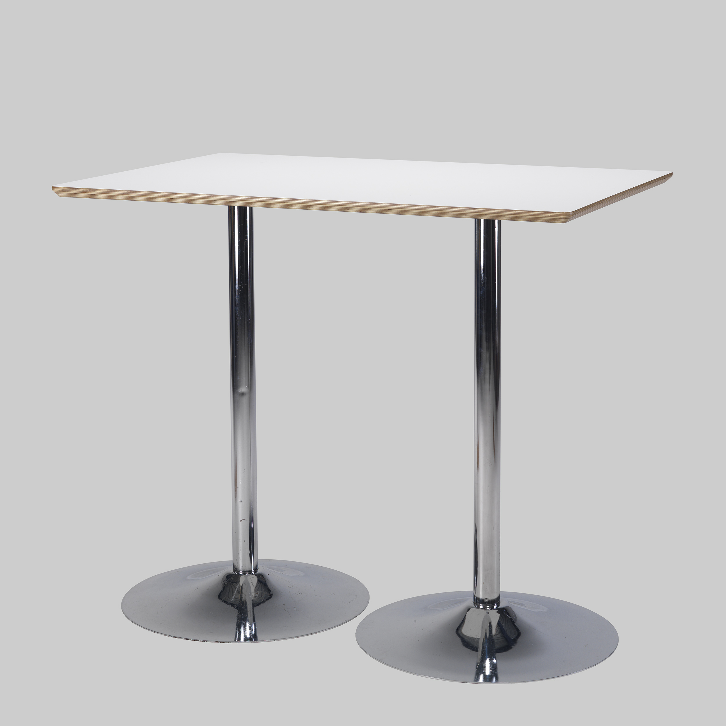 Stehtisch TROMPET 120×80 Weiss / Chrom mieten bei ADEXPO
