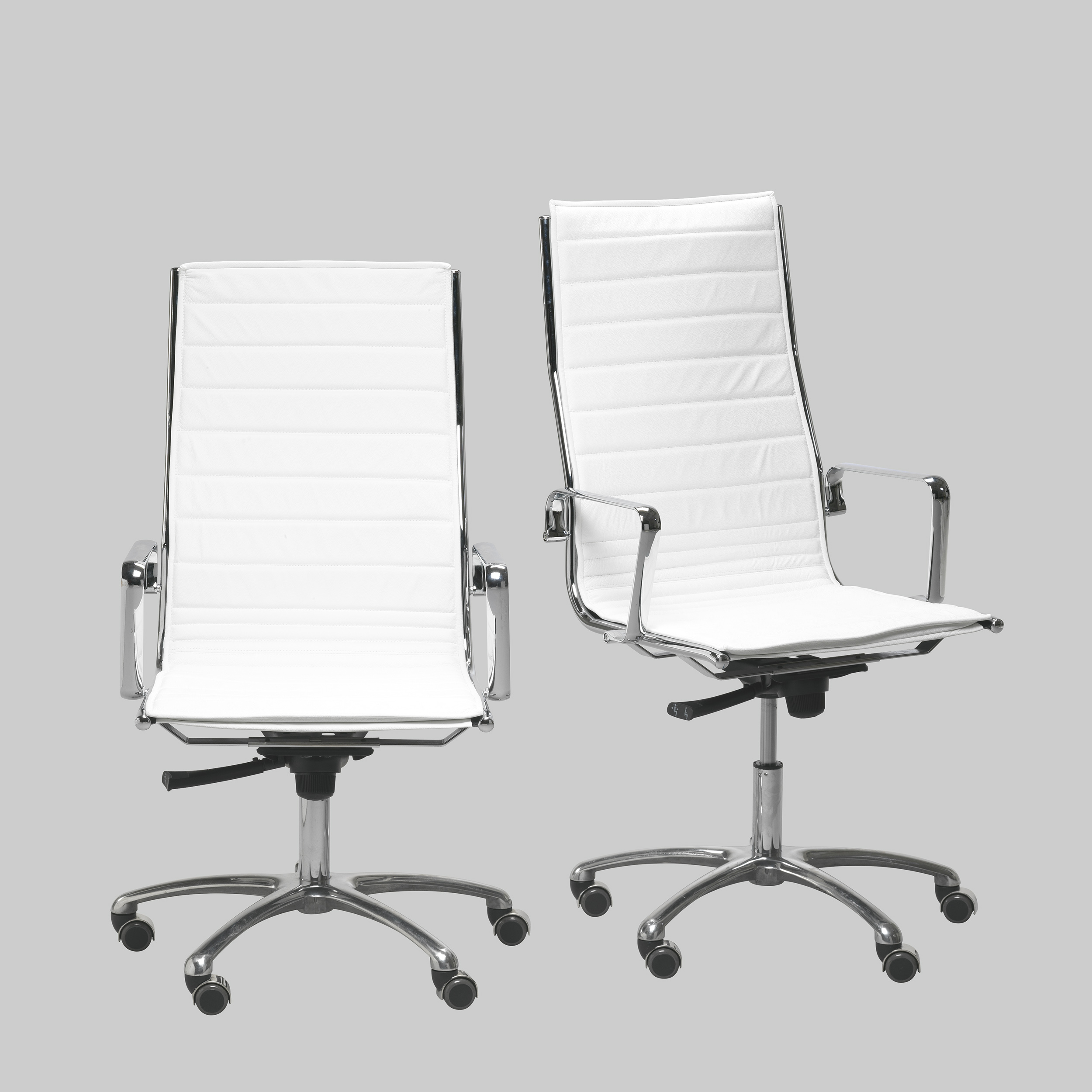 Chefsessel LUXY Weiss / Chrom mieten bei ADEXPO