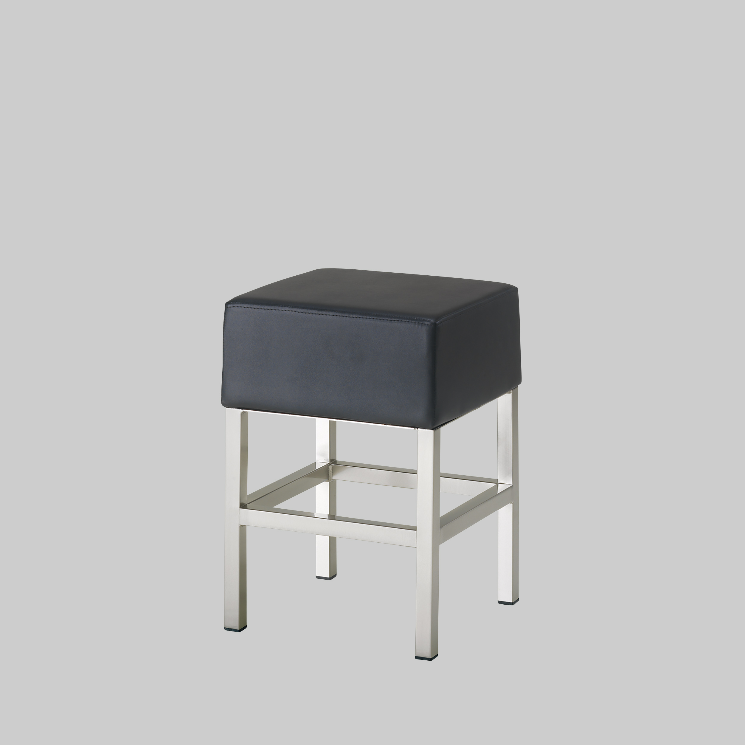 Hocker VERO Schwarz / Edelstahl mieten bei ADEXPO