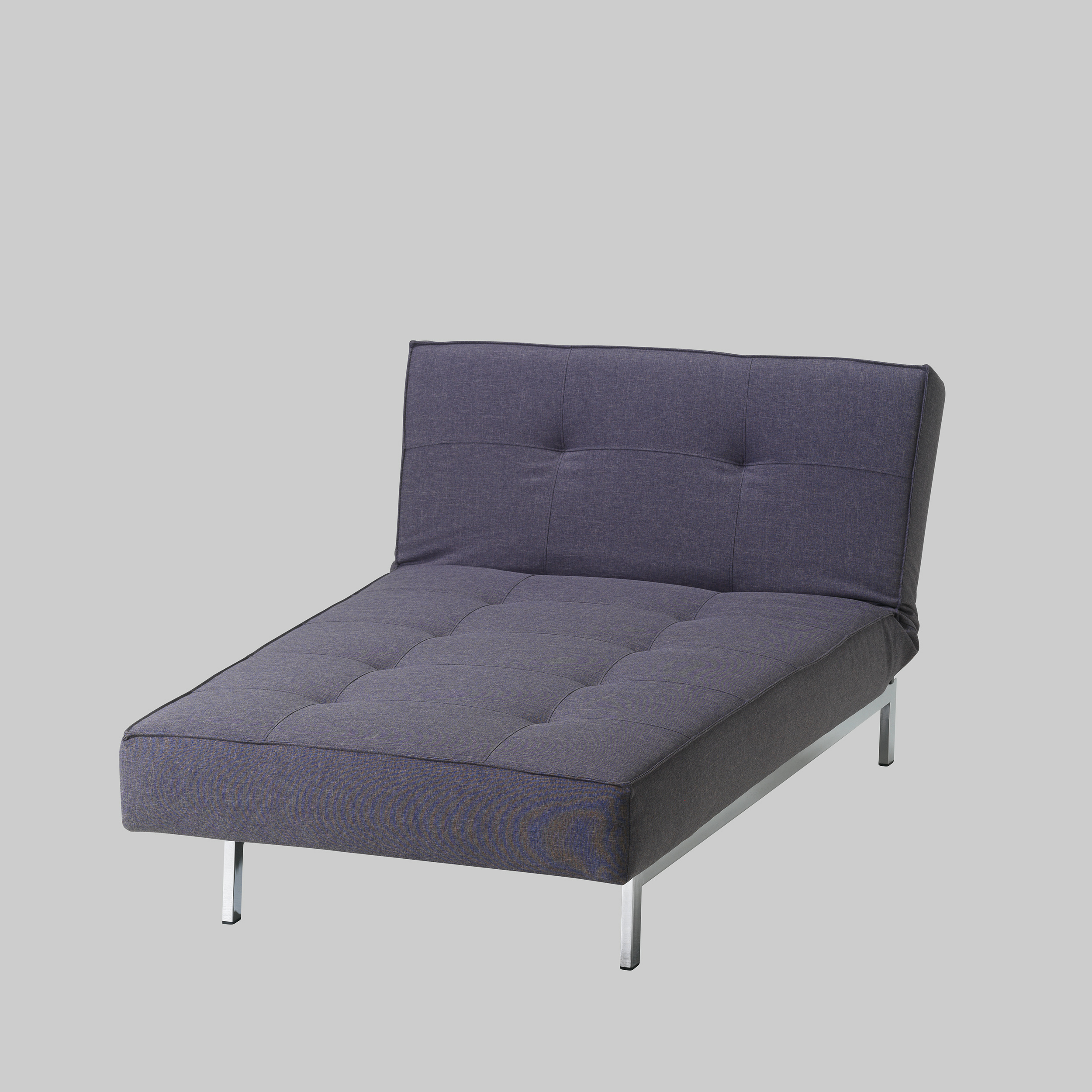 Chaise longue LAIDBACK Dunkelgrau / Chrom mieten bei ADEXPO