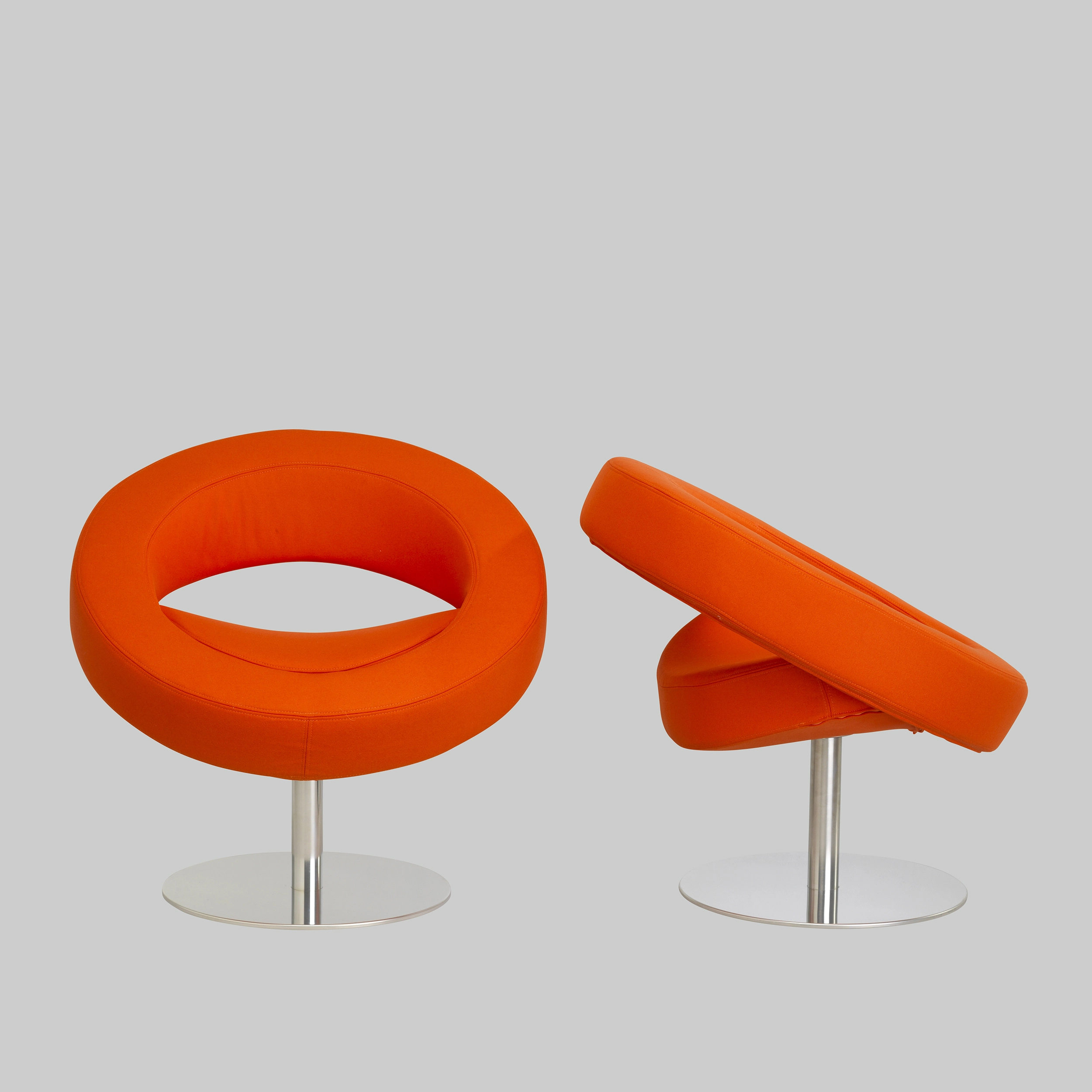 Sessel HELLO Orange / Aluminium mieten bei ADEXPO