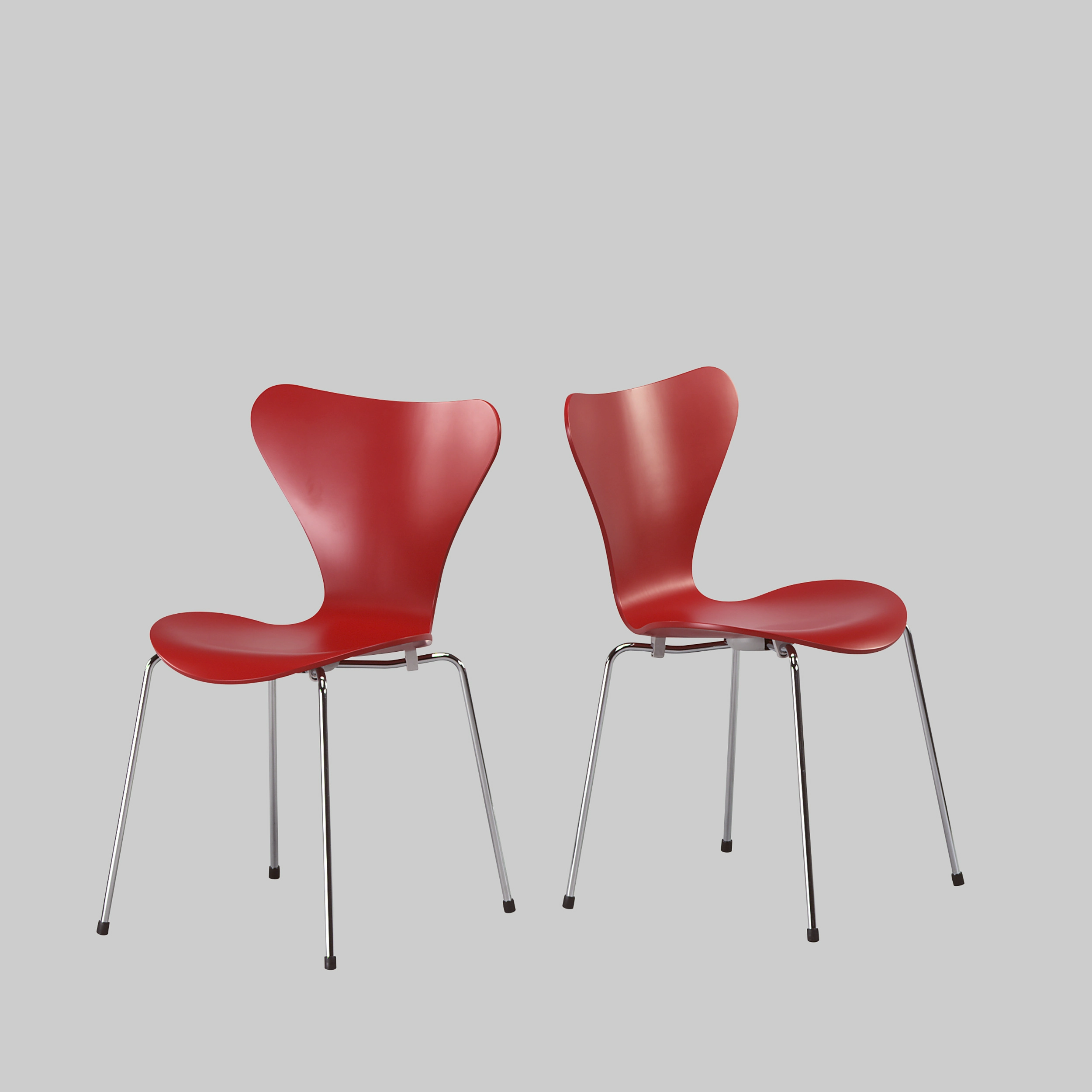 Stuhl SERIE 7 Rot / Chrom mieten bei ADEXPO