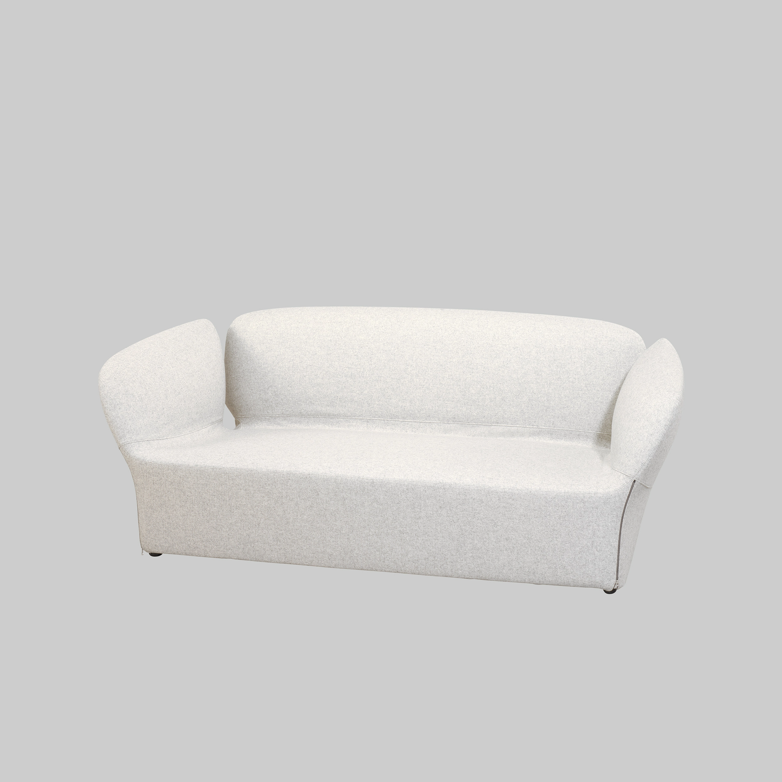 Sofa BLOOMY 2 Hellgrau / Hellgrau mieten bei ADEXPO