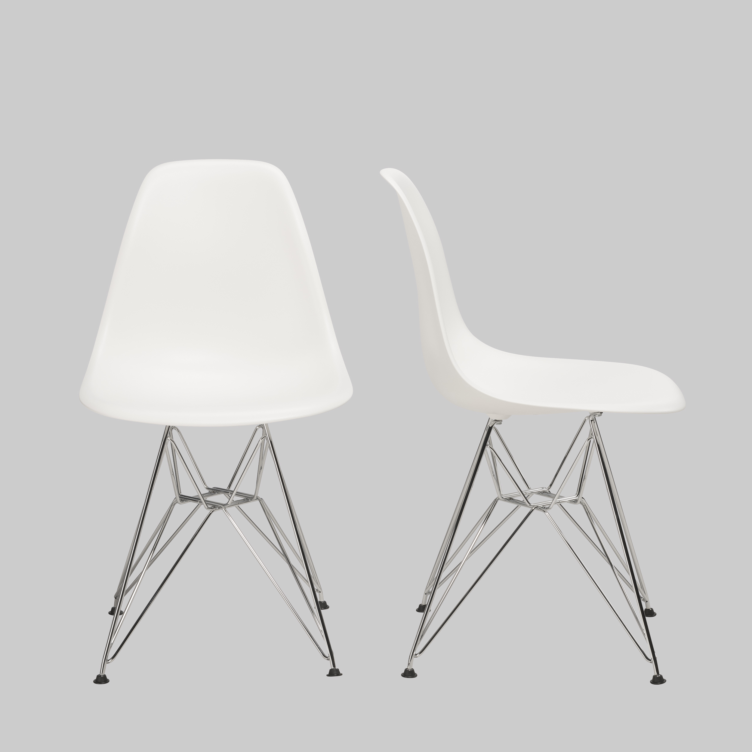 Stuhl VITRA Weiss / Chrom mieten bei ADEXPO