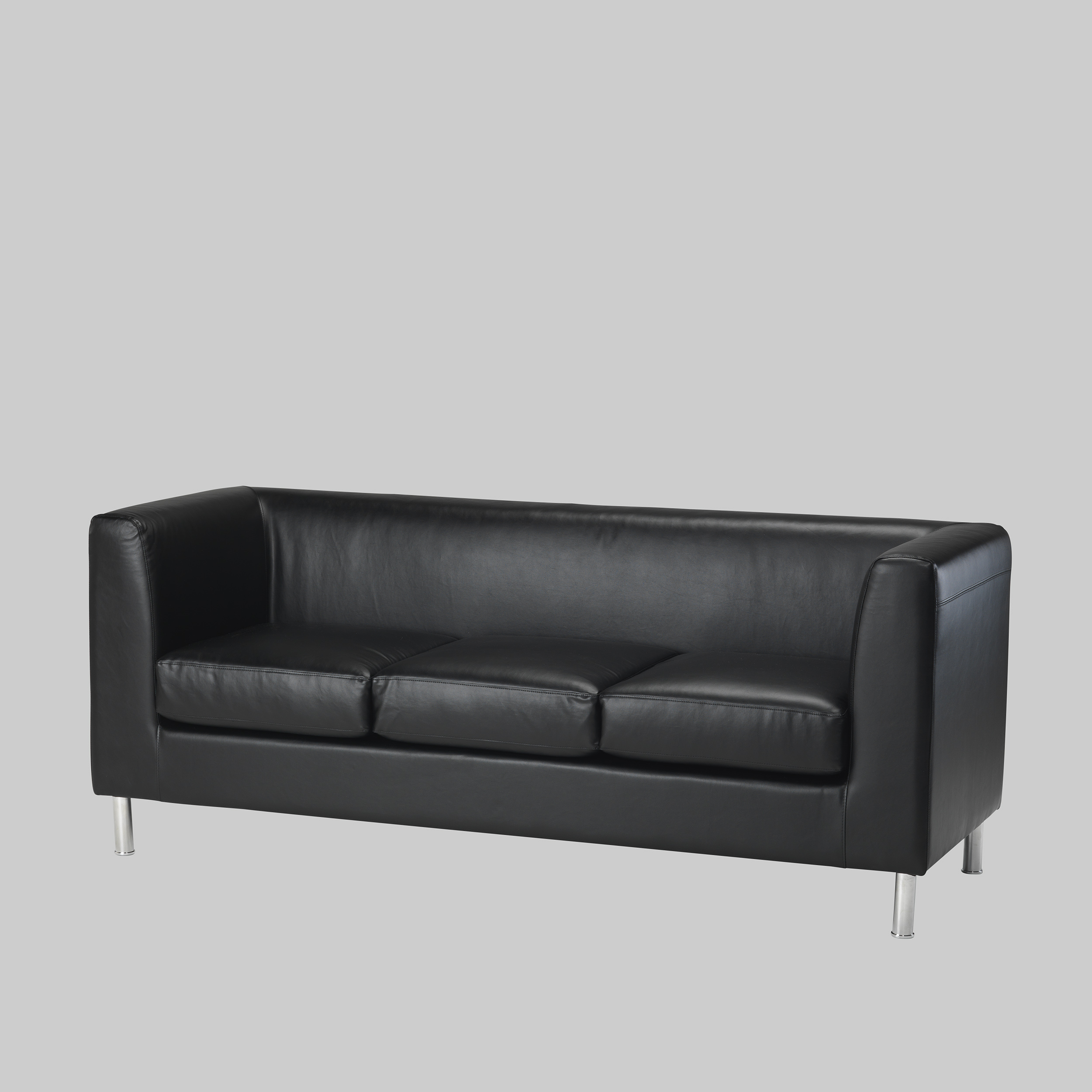 Sofa SENNA 3 Schwarz / Aluminium mieten bei ADEXPO